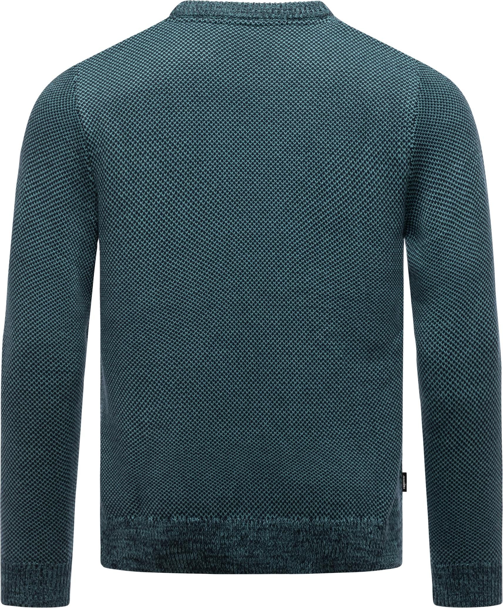Ragwear Strickpullover Larrs stylischer Herren Sweatpullover mit Rippbündchen