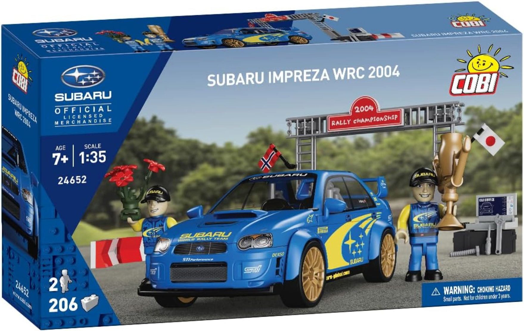 COBI COBI Subaru Impreza WRC 2004 Bauset 206 Teile 1:35 Konstruktions-Spielset