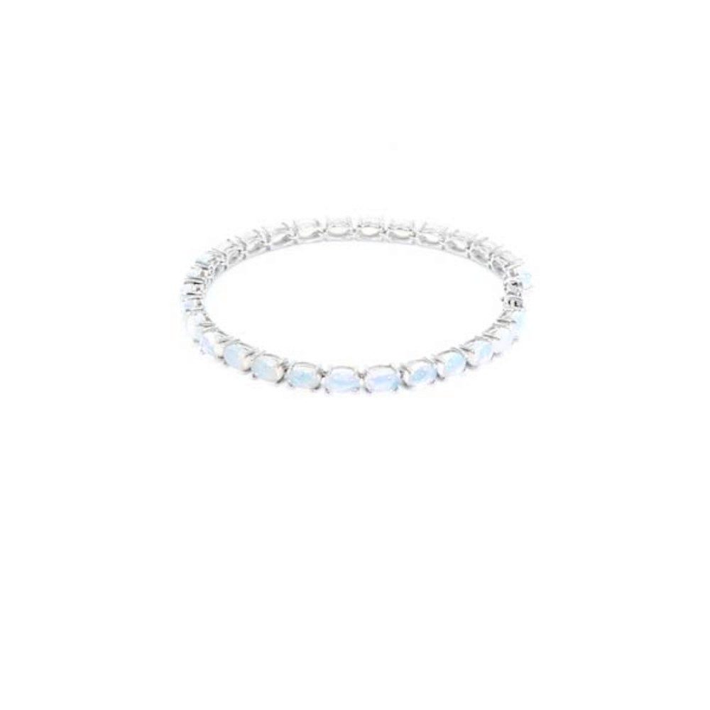 Cavill Silberarmband Opal Armband 8,05 ct, 28 ovale Cabochon, 925er Silber plattiert (1-tlg)
