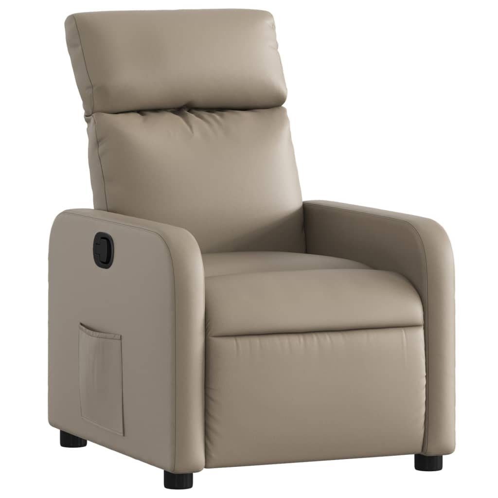 vidaXL Sessel Relaxsessel Cappuccino-Braun Kunstleder (1-St) günstig online kaufen