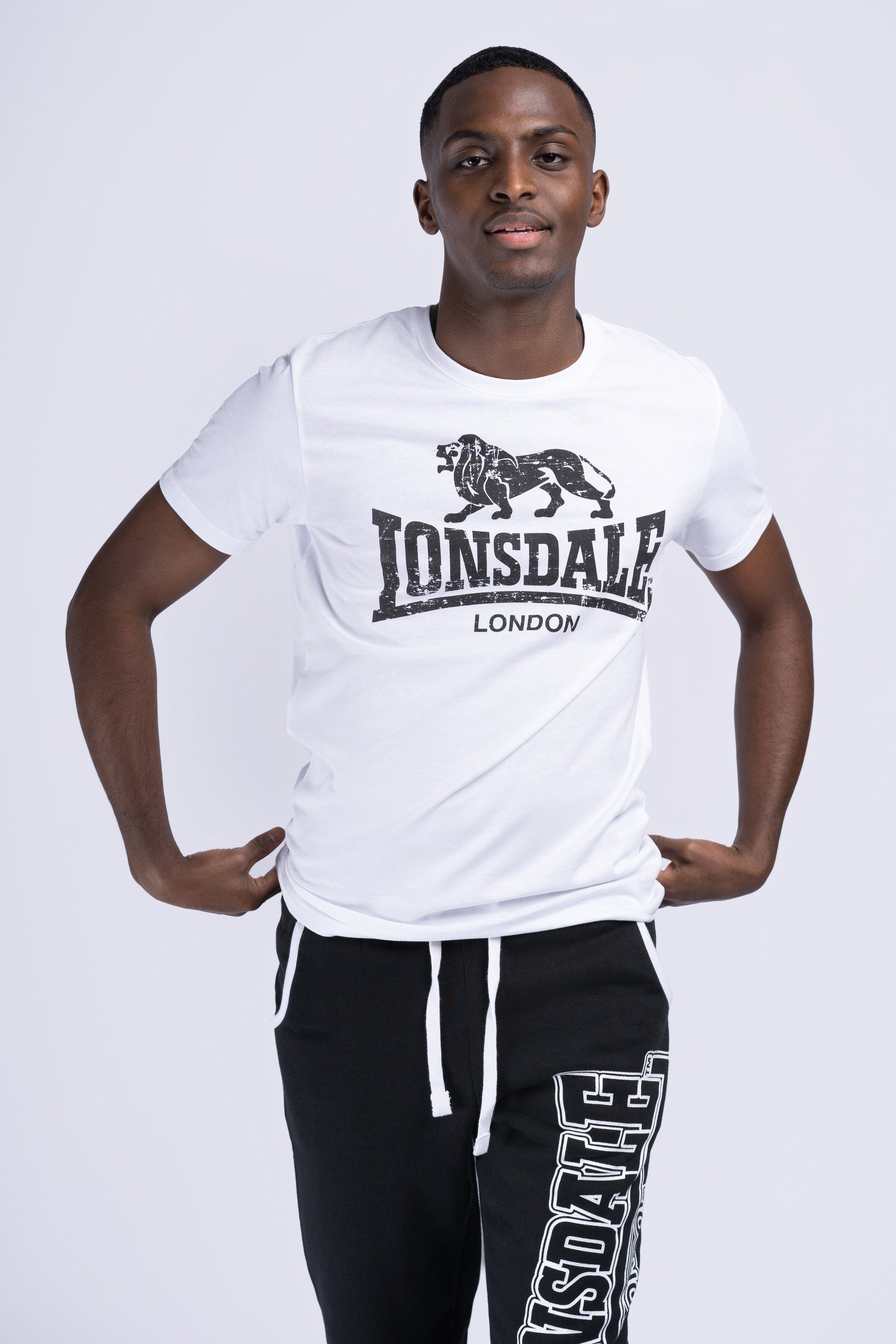 Lonsdale T-Shirt SILVERHILL White/Black