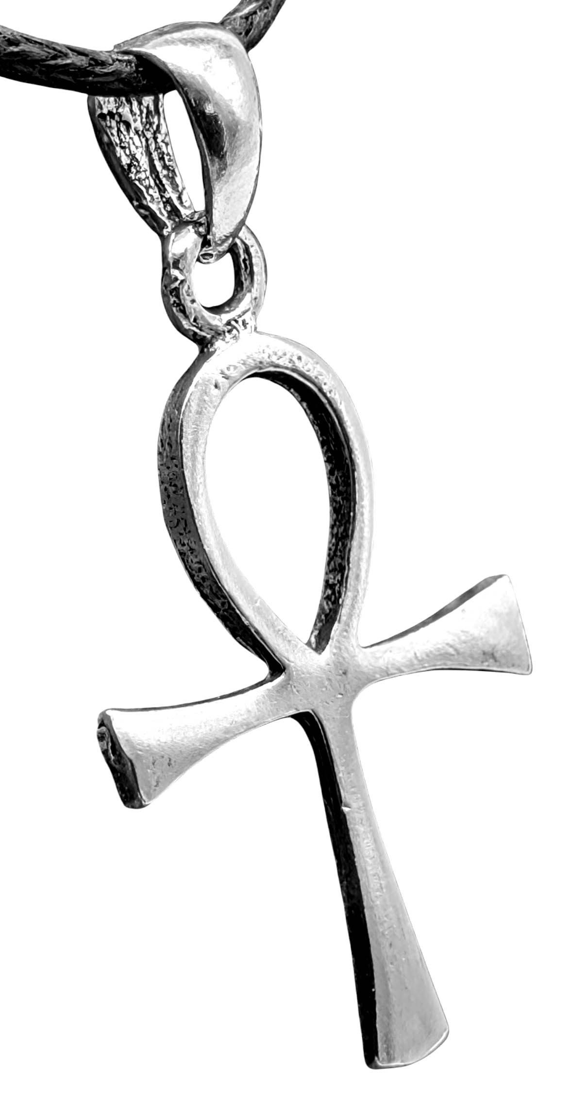 Kiss of Leather Kettenanhänger Ankh Anch Ägypten Ägyptisches Kreuz Koptisch Silber 925