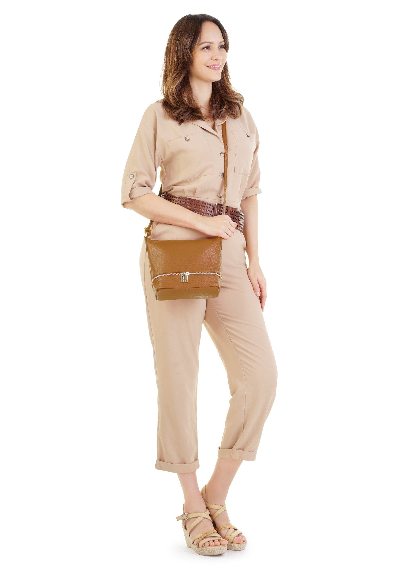 Cluty Umhängetasche, echt Leder, Made in günstig online kaufen