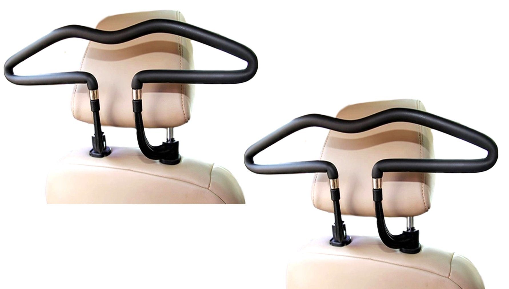 BAYLI Autokleiderbügel 2er Set Business Autokleiderbügel für Kopfstütze, Universal KFZ Reise