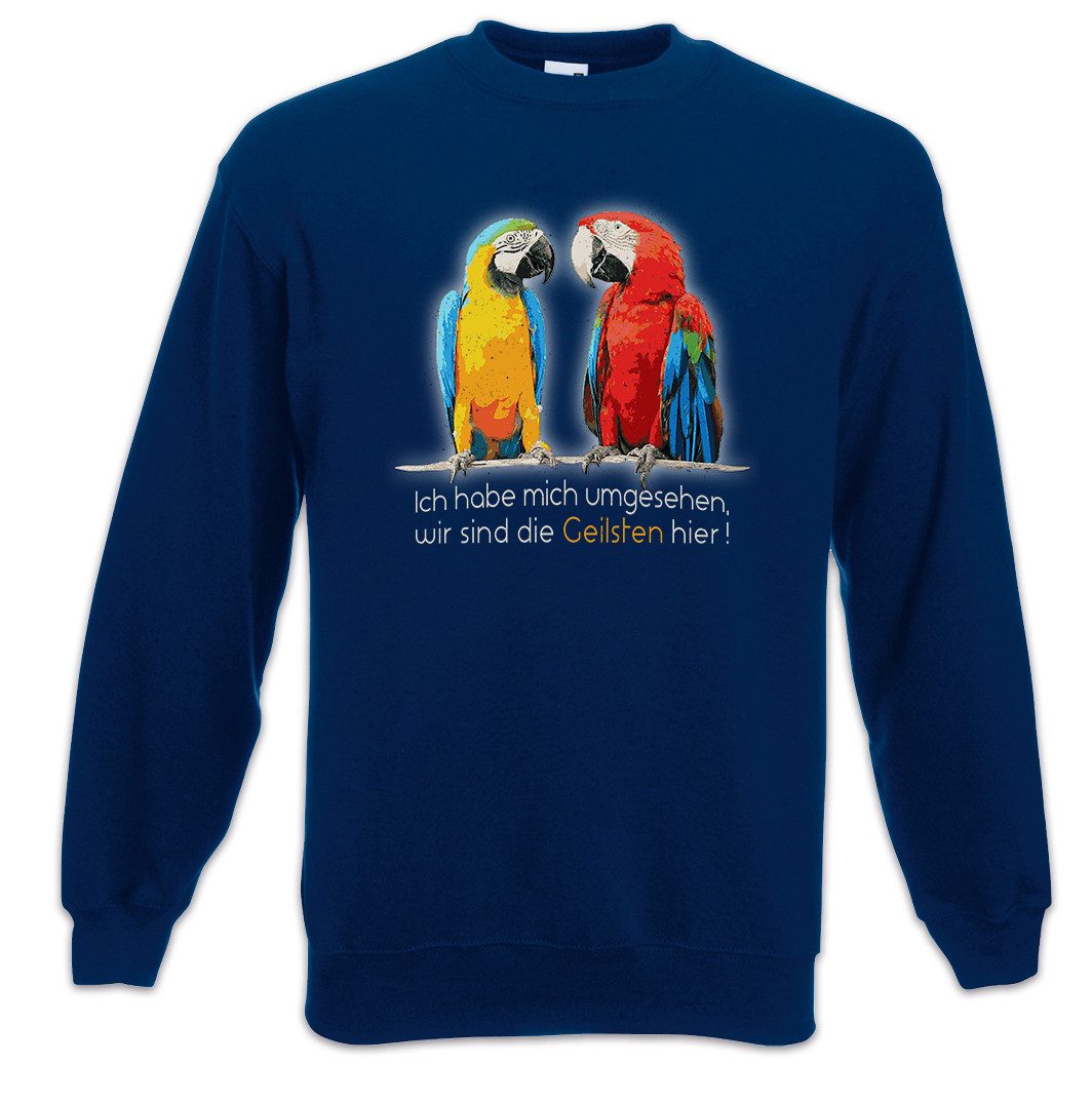 Urban Backwoods Sweatshirt Die Geilsten Sweatshirt Fun Papagei Vogel Zoo Verein Papagei (1-tlg) Vogelzüchter Züchter Vögel Graupapagei