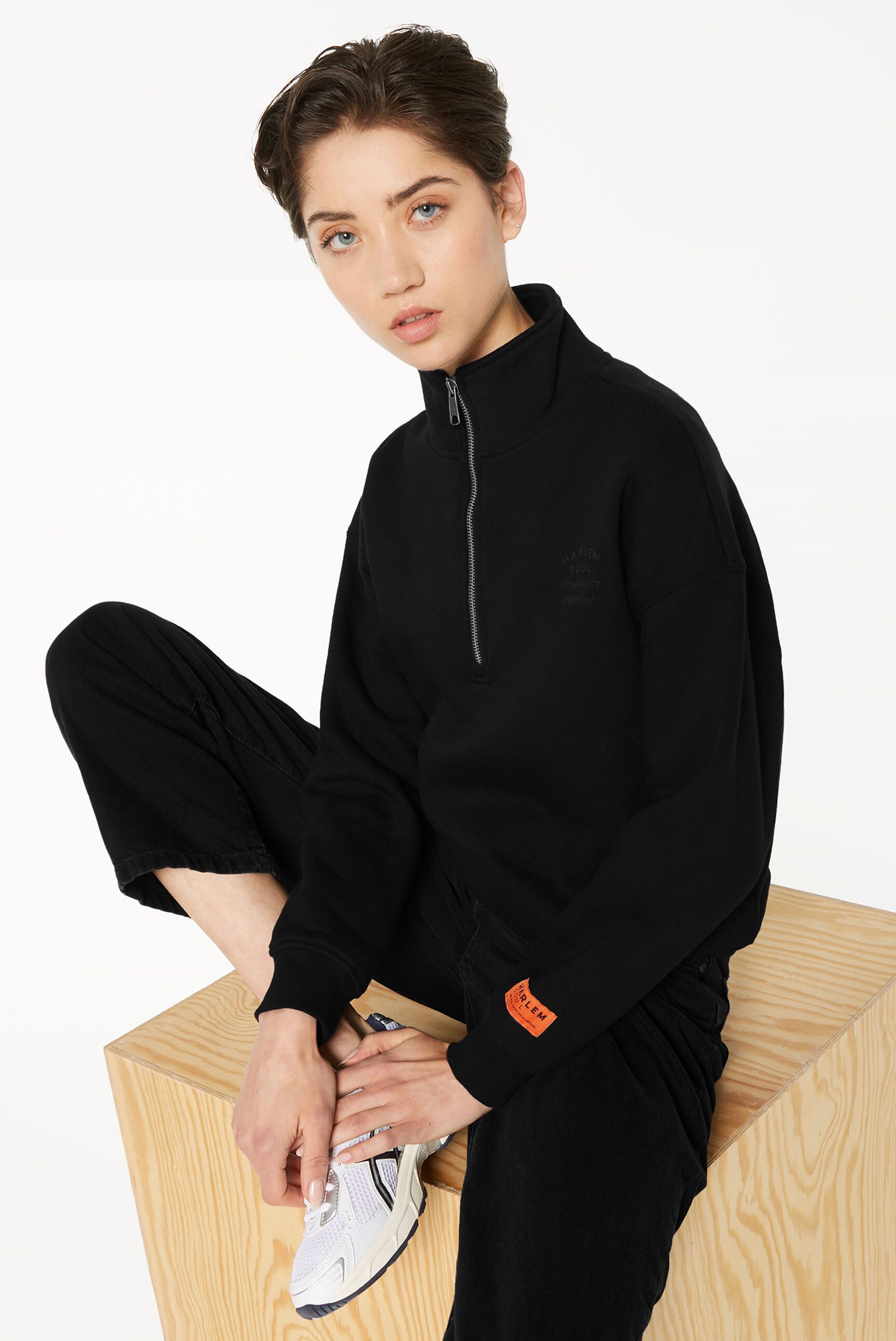 Harlem Soul Sweater mit überschnittenen Schultern