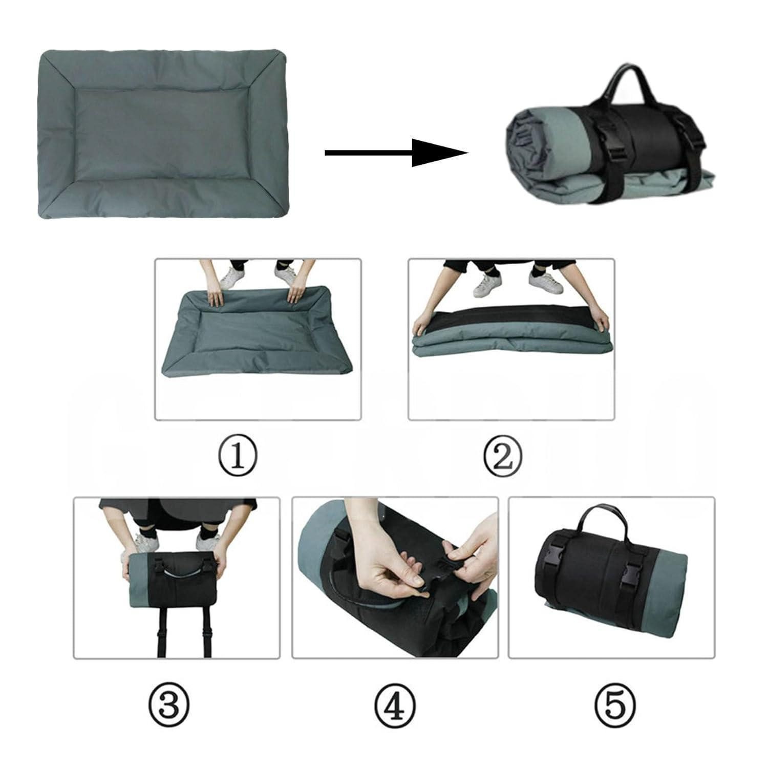 JIAMIAN Schutzkragen Hundedecke Unterwegs Faltbar Wasserdicht Orthopädisches Hundebett