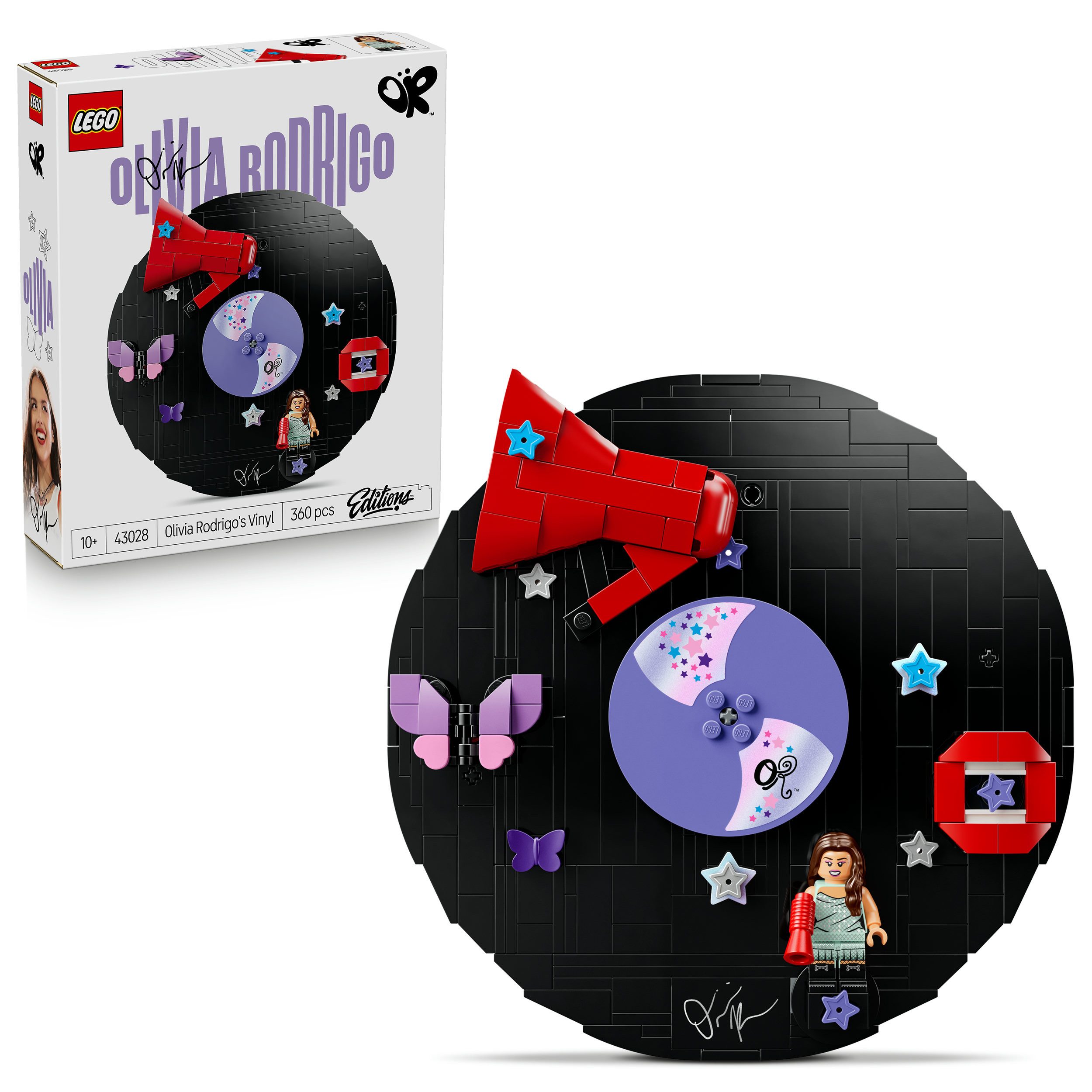 LEGO® Olivia Rodrigos Schallplatte (43028), LEGO Editions Music Konstruktionsspielsteine, (360 St), Made in Europe