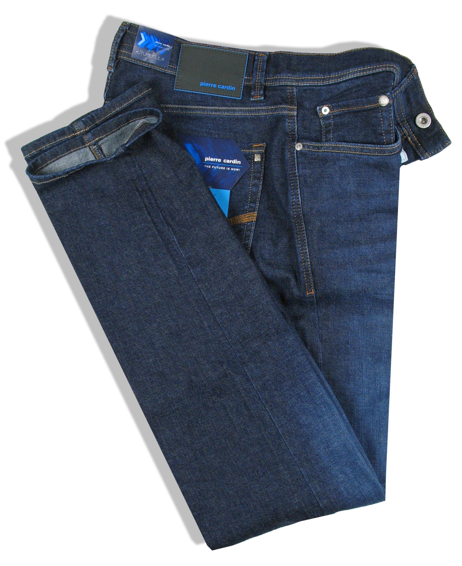Pierre Cardin Denim Rinse Stretch Lyon Wash Navy Tapered Futureflex 5-Pocket-Jeans