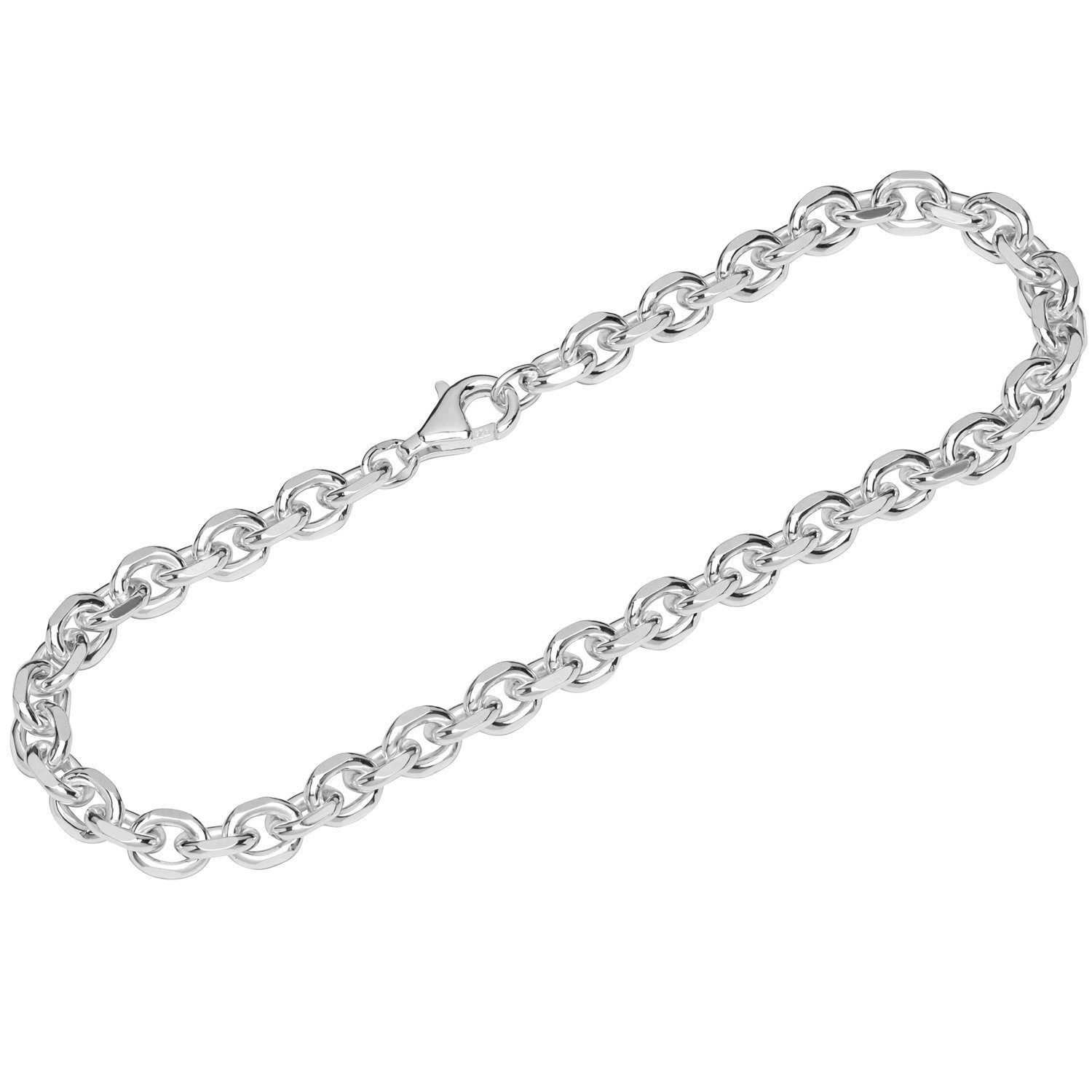 Silberarmband Armband 925 Sterling Silber 19cm Ankerkette diaman
