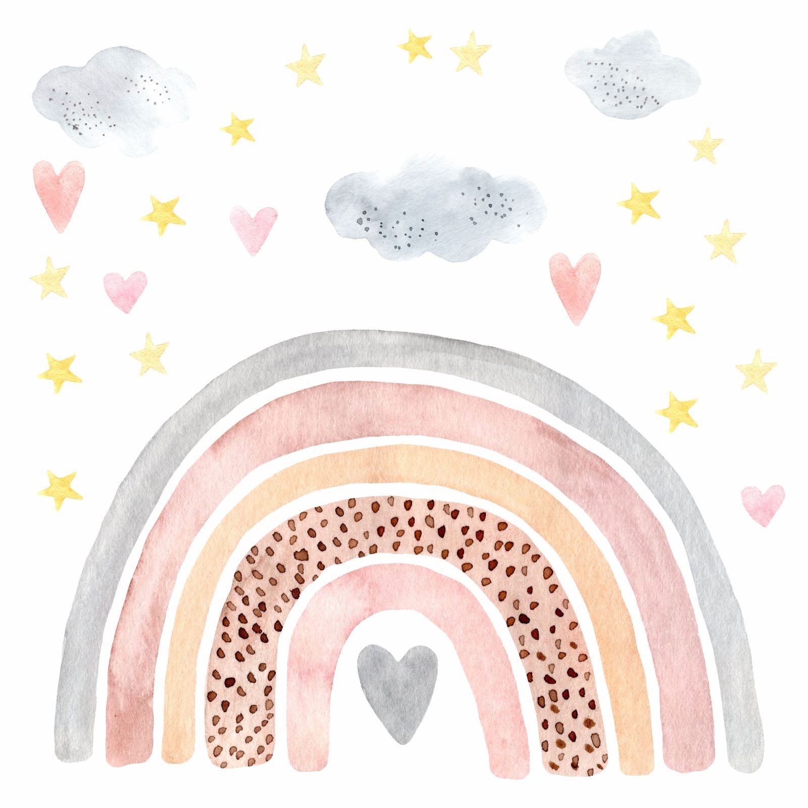 nikima Wandtattoo 227 Wandtattoo Regenbogen Wolken günstig online kaufen