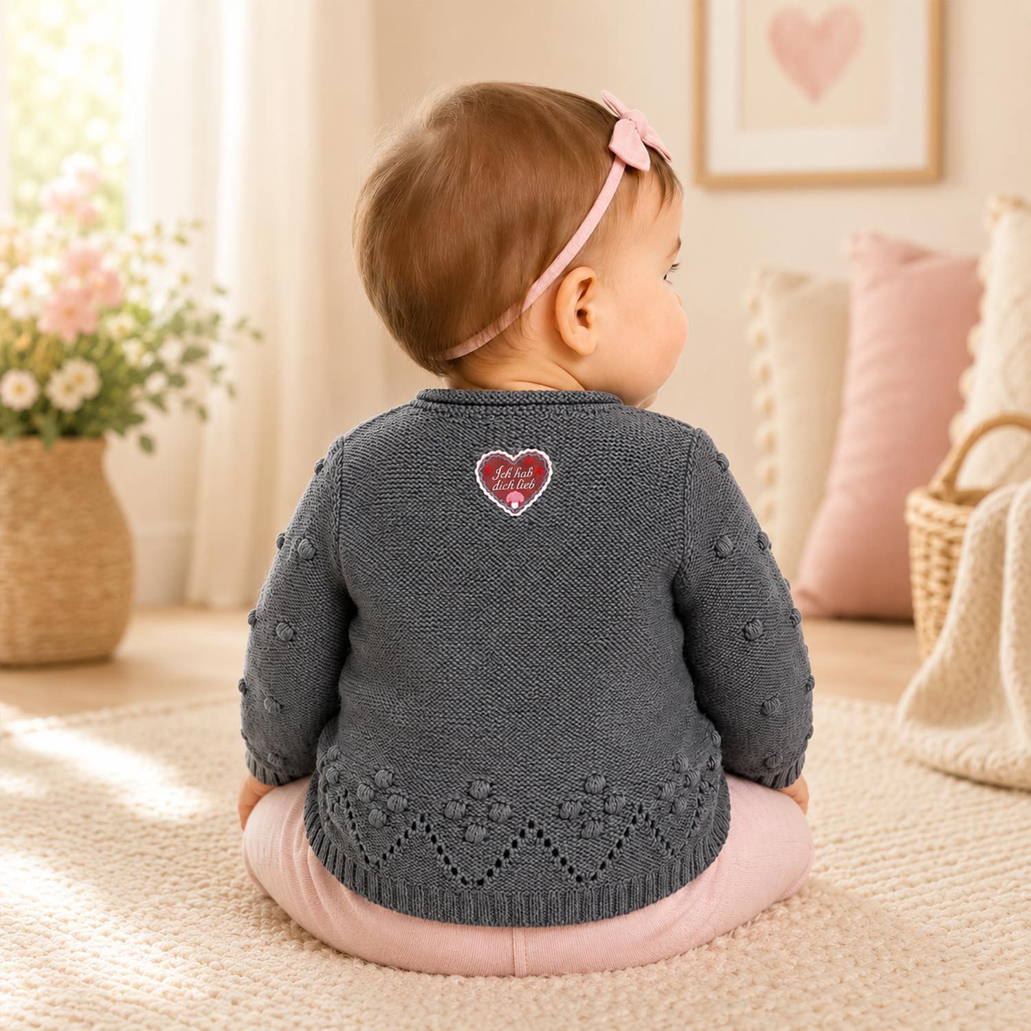 BONDI Strickjacke BONDI Baby Mädchen Strickjacke 86993, Dark Green