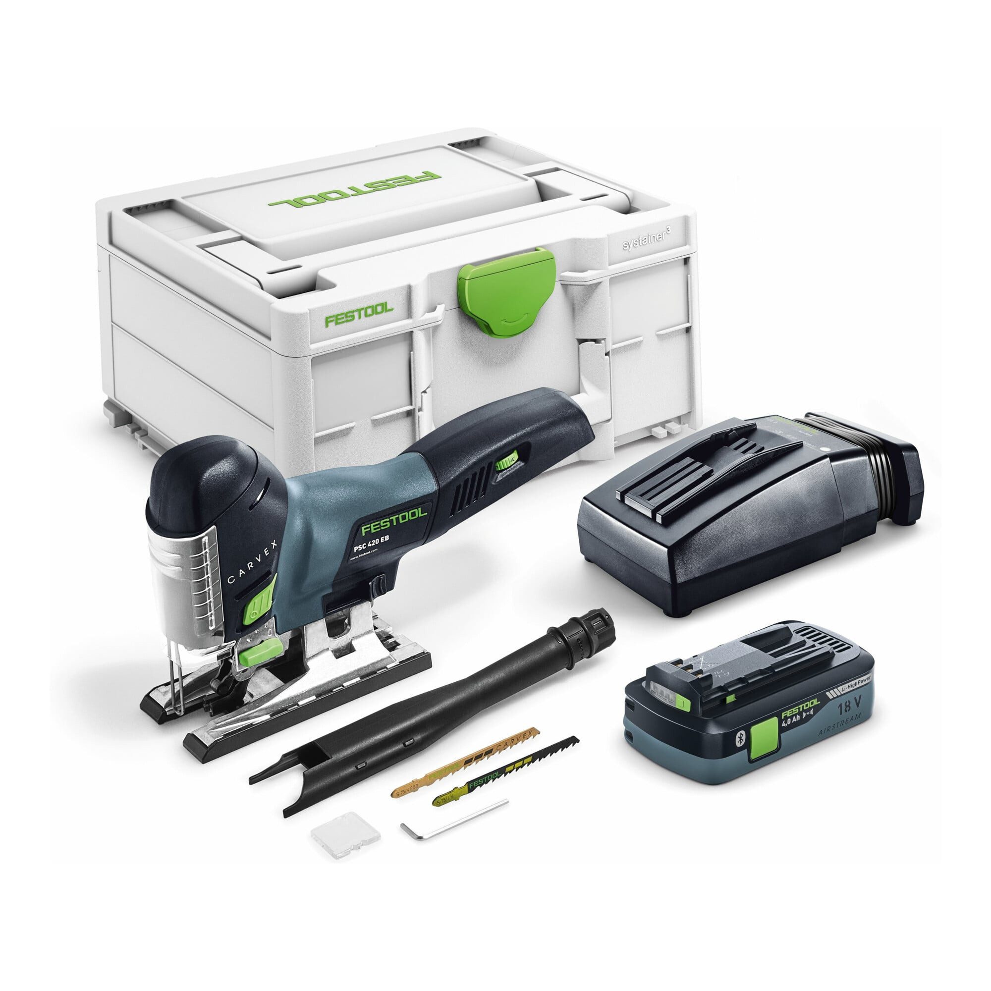 FESTOOL Akku-Stichsäge Festool Akku-Pendelstichsäge PSC 420 HPC 4,0 EBI-Plus CARVEX
