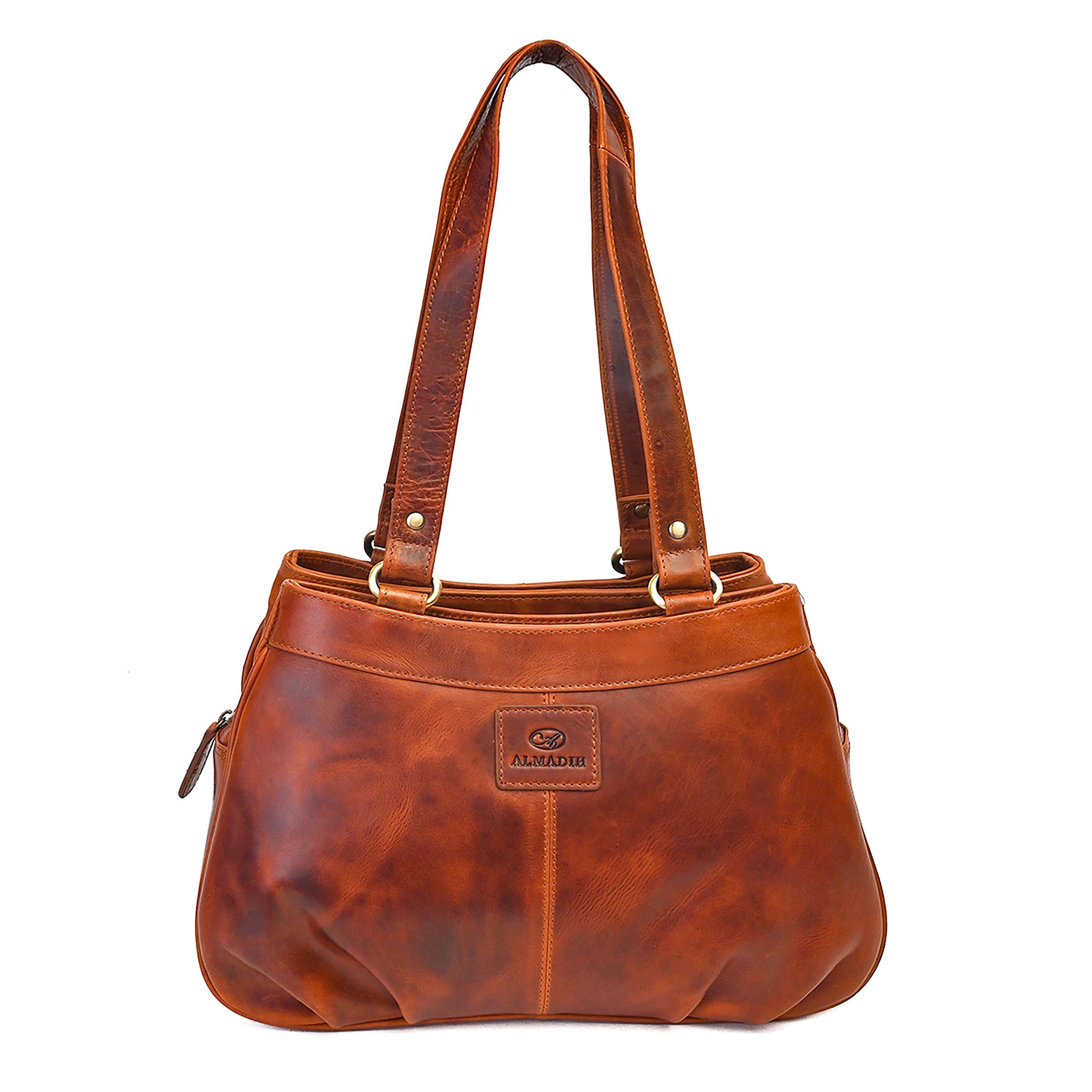 Umhängetasche Leder Damentasche JANA Schultertasche Handtasche Henkeltasche