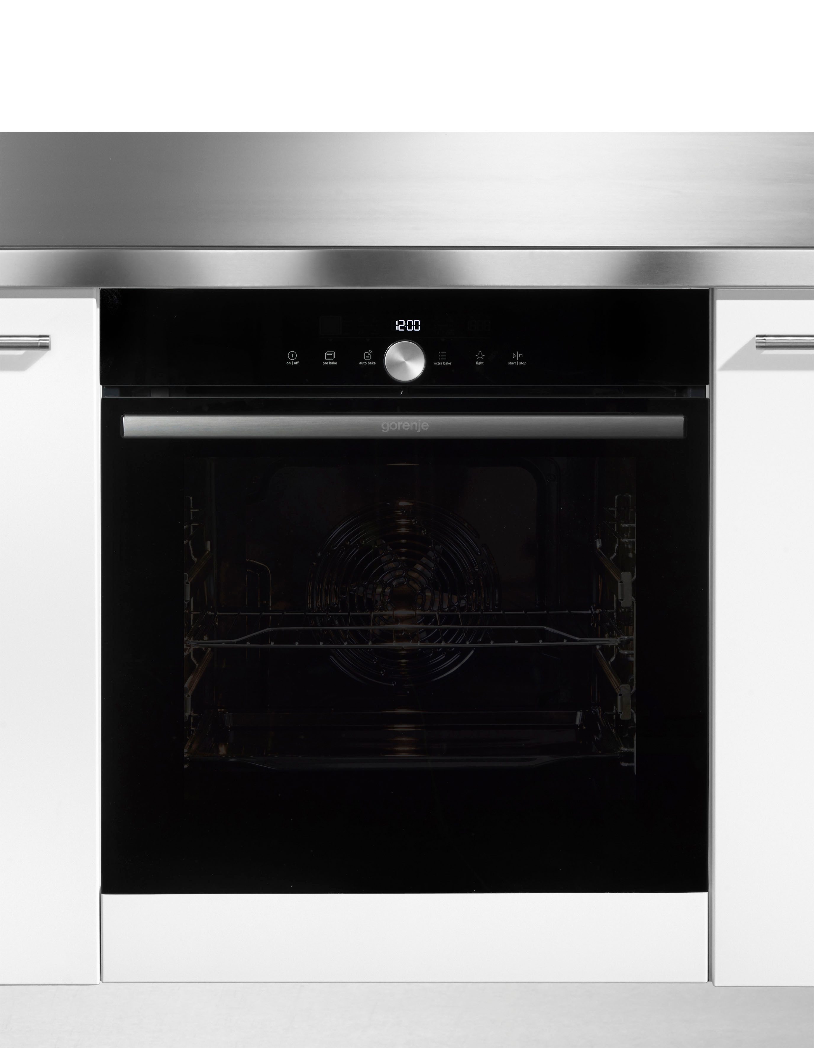 GORENJE Einbaubackofen BOS 6747 A09DBGOT, mit 2-fach-Teleskopauszug, ecoClean, Pizzafunktion mit 300 °C – perfekt für Pizza, Focaccia und mehr!