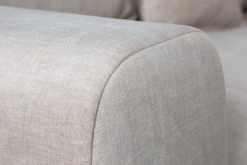 riess-ambiente Ecksofa SCANDINAVIA 250cm champagner beige, Einzelartikel 1 Teile, Wohnzimmer · Couch · Wohnlandschaft · Samt