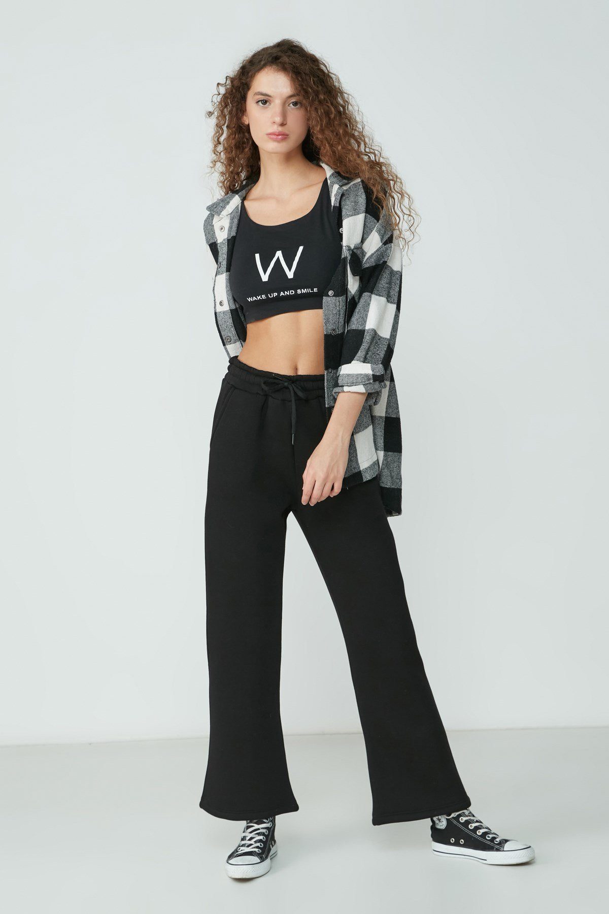 C&CITY Jogginghose Deutsche Flare-Sweatpants