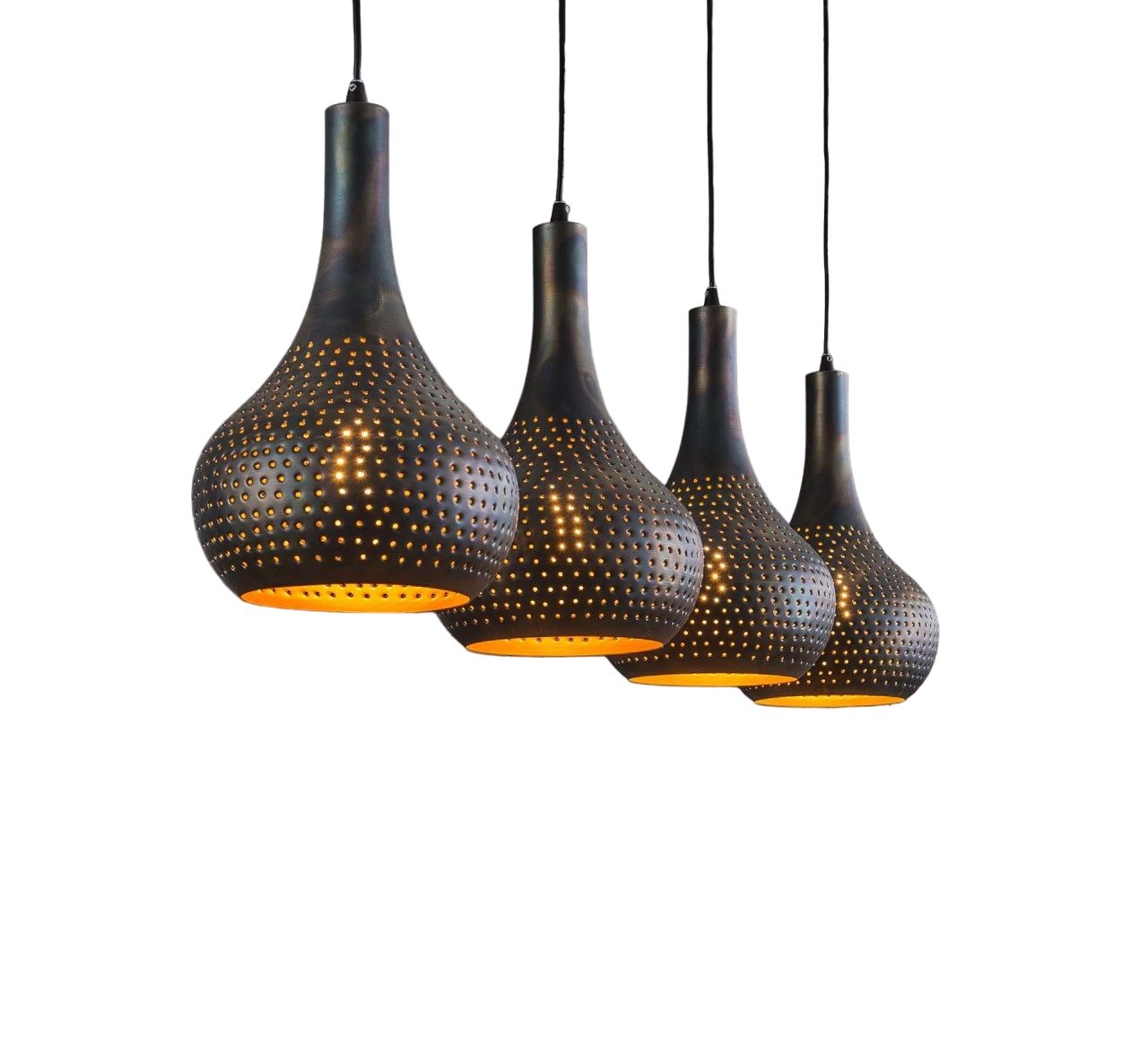 Vintagehaus Pendelleuchte Hängelampe Industrial Kegel 4 günstig online kaufen
