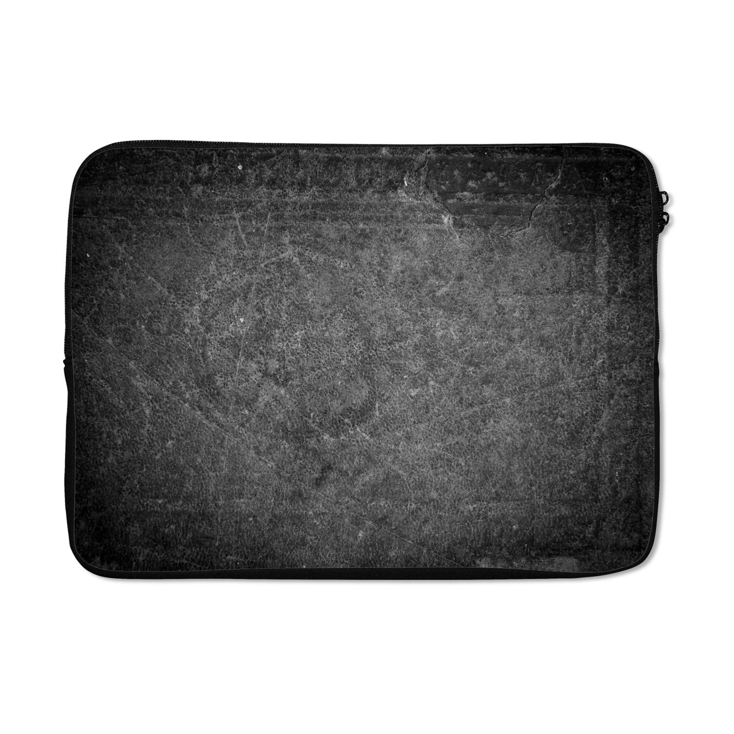 Laptop-Hülle Leder - Strukturiert - Industriell - Grau