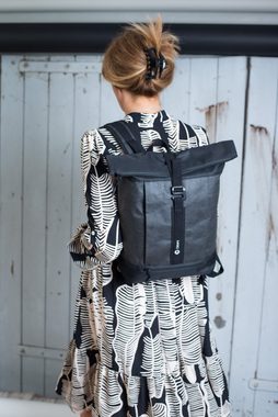 CRIPT Rucksack veggy backpack, Kraft Papier, reißfest, abwaschbar, leicht, ökologisch, nachhaltig