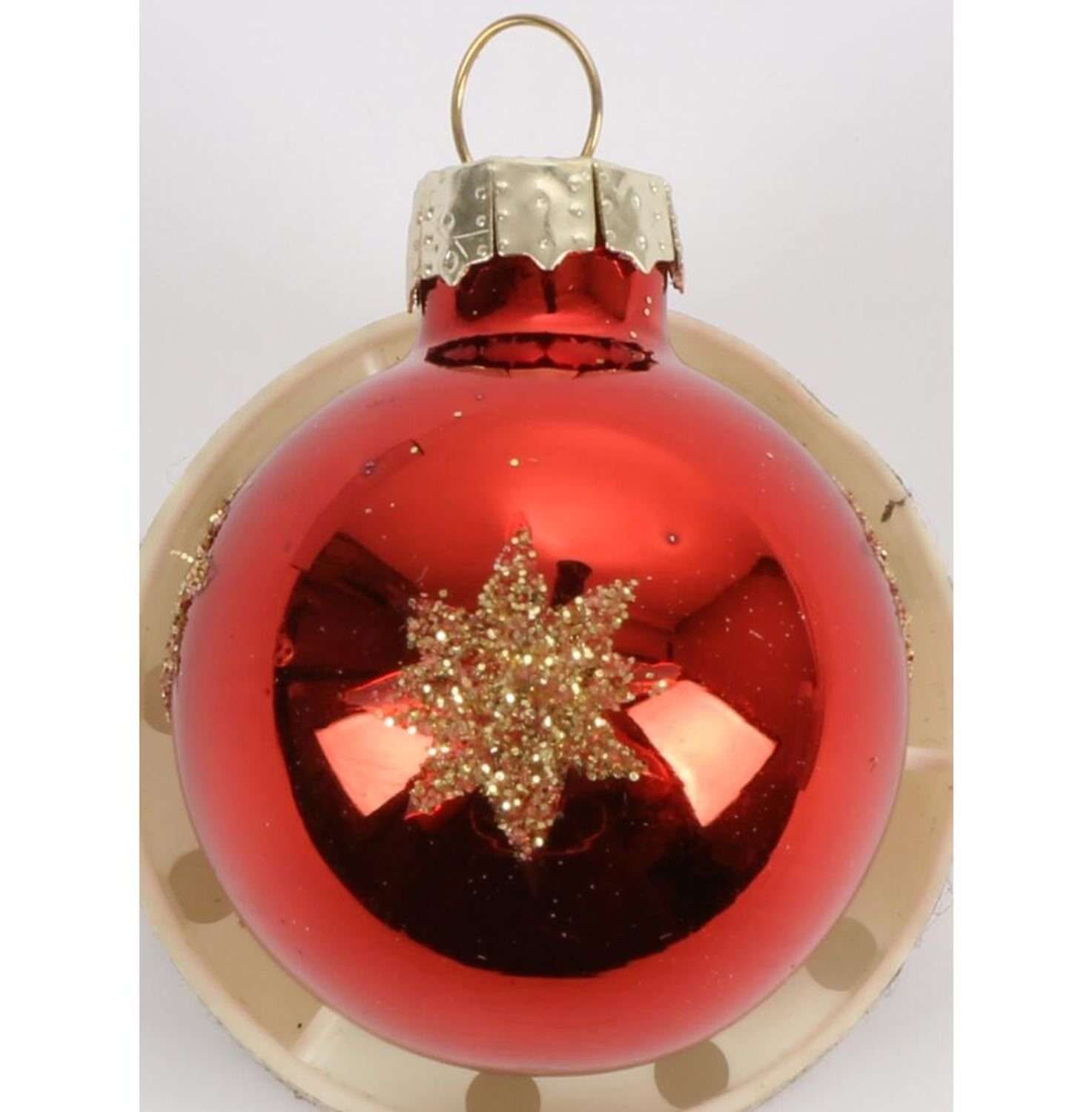 Deko Weihnachtsbaumkugel BURI D=3cm Glas Weihnachtsbaumkugeln ca. 9x Weihnachten 12er Set mini