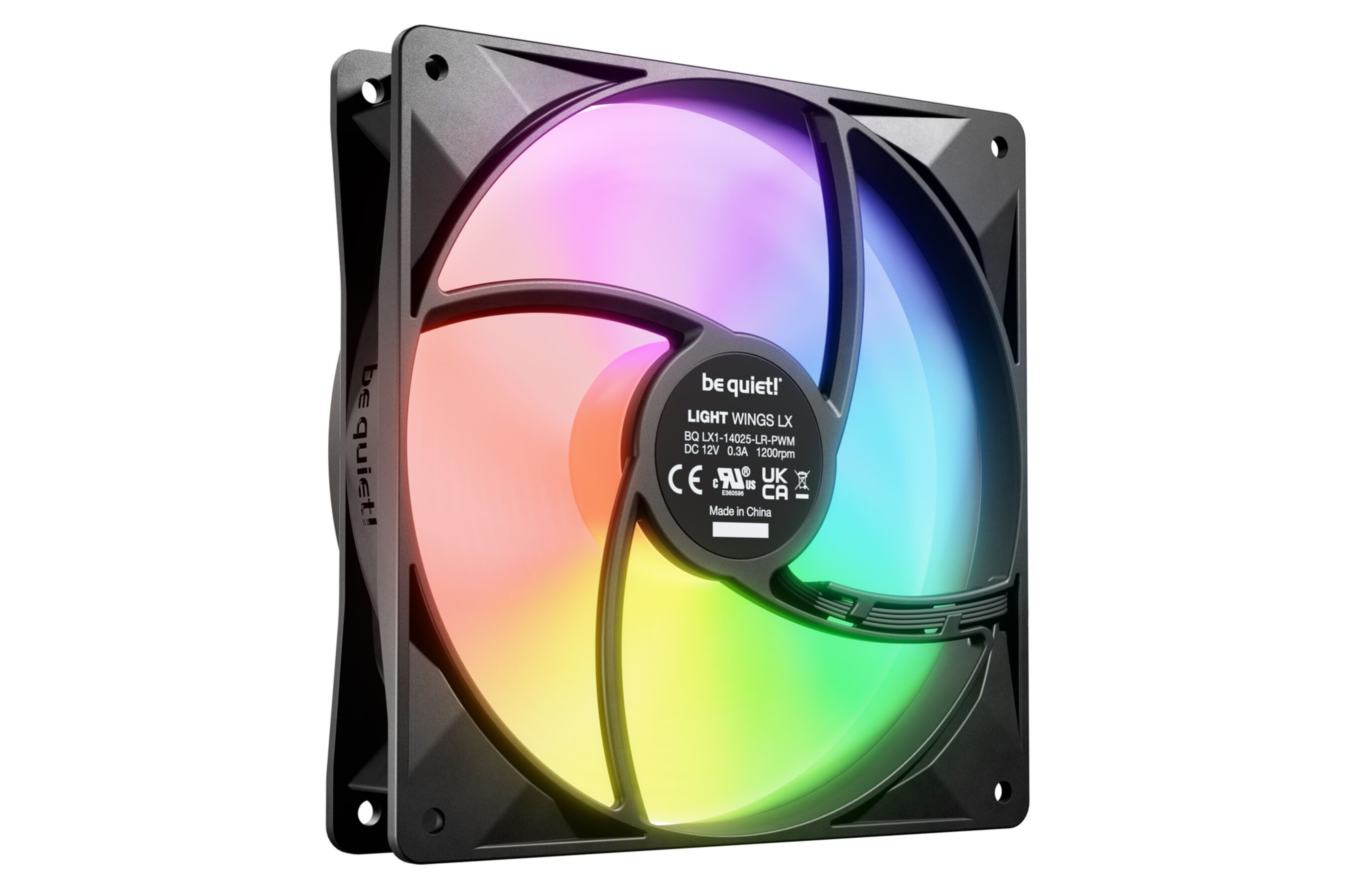 be quiet! Gehäuselüfter LIGHT WINGS LX 140mm PWM 3-Pack Black
