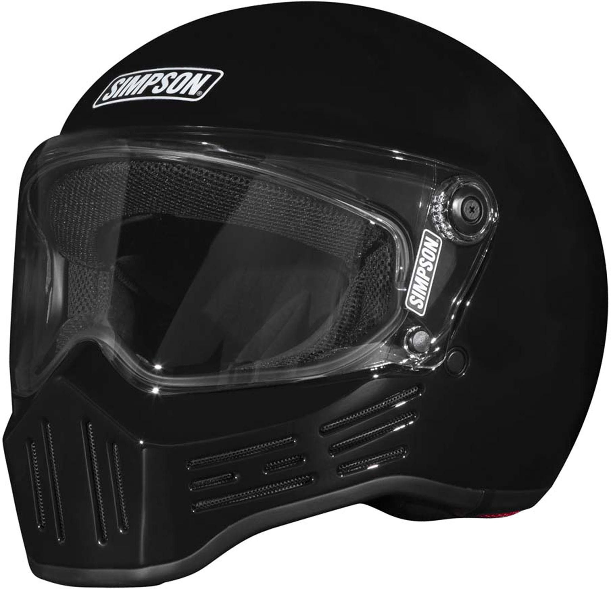 Simpson Motorradhelm M30 Motorrad Helm, Doppel-D-Verschluss, ECE 22.06