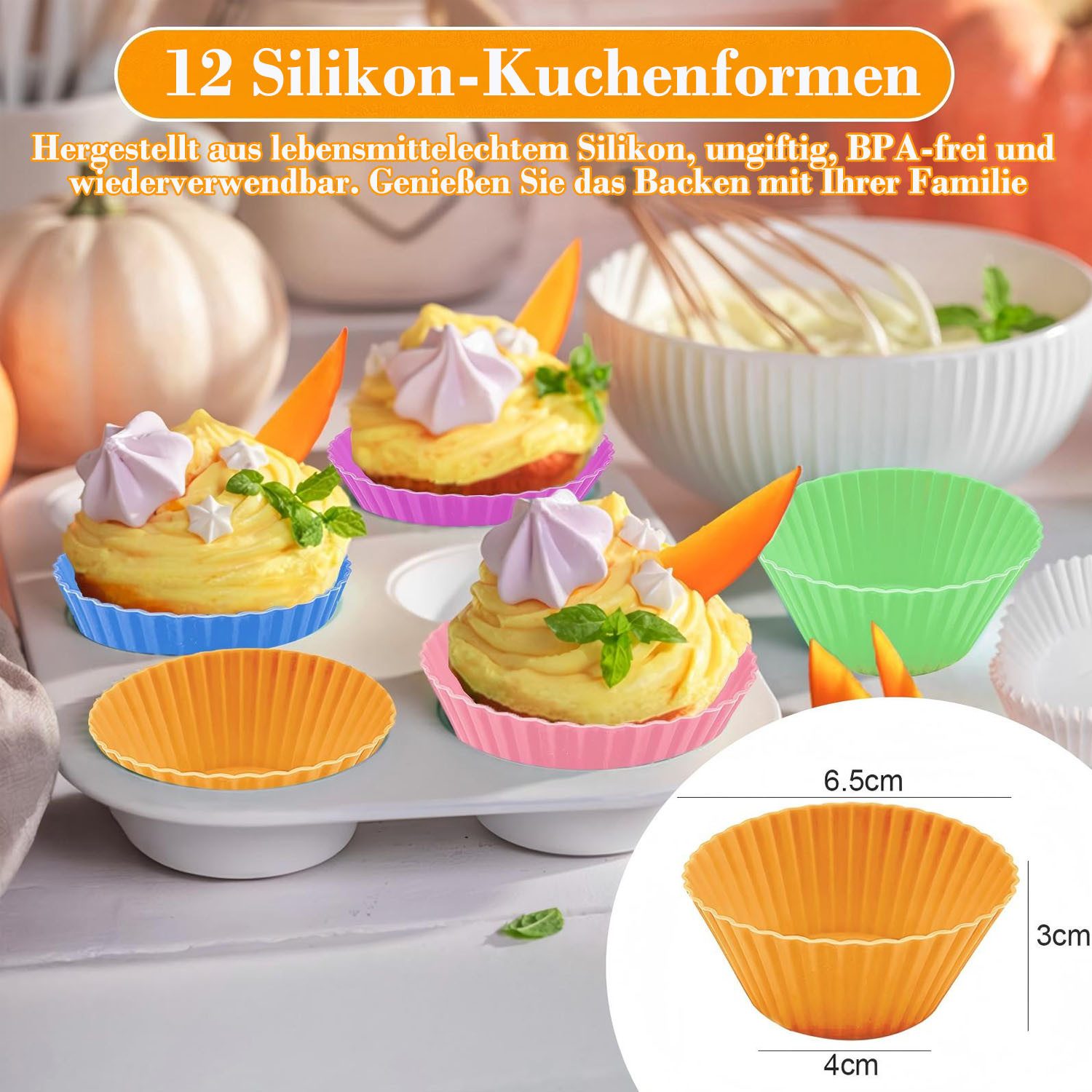 SURFOU Backform Heißluftfritteuse zubehör für Philips airfryer zubehör 28-tlg BPA-frei, (29-tlg Heißluftfritteuse Zubehör Set für Philips Airfryer Dual Basket 3 – Bild 4 von 5