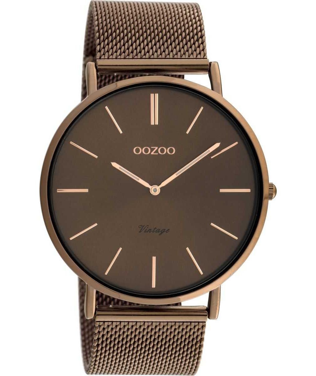 OOZOO Quarzuhr Herrenuhr C20016 Braun Milanaiseband günstig online kaufen