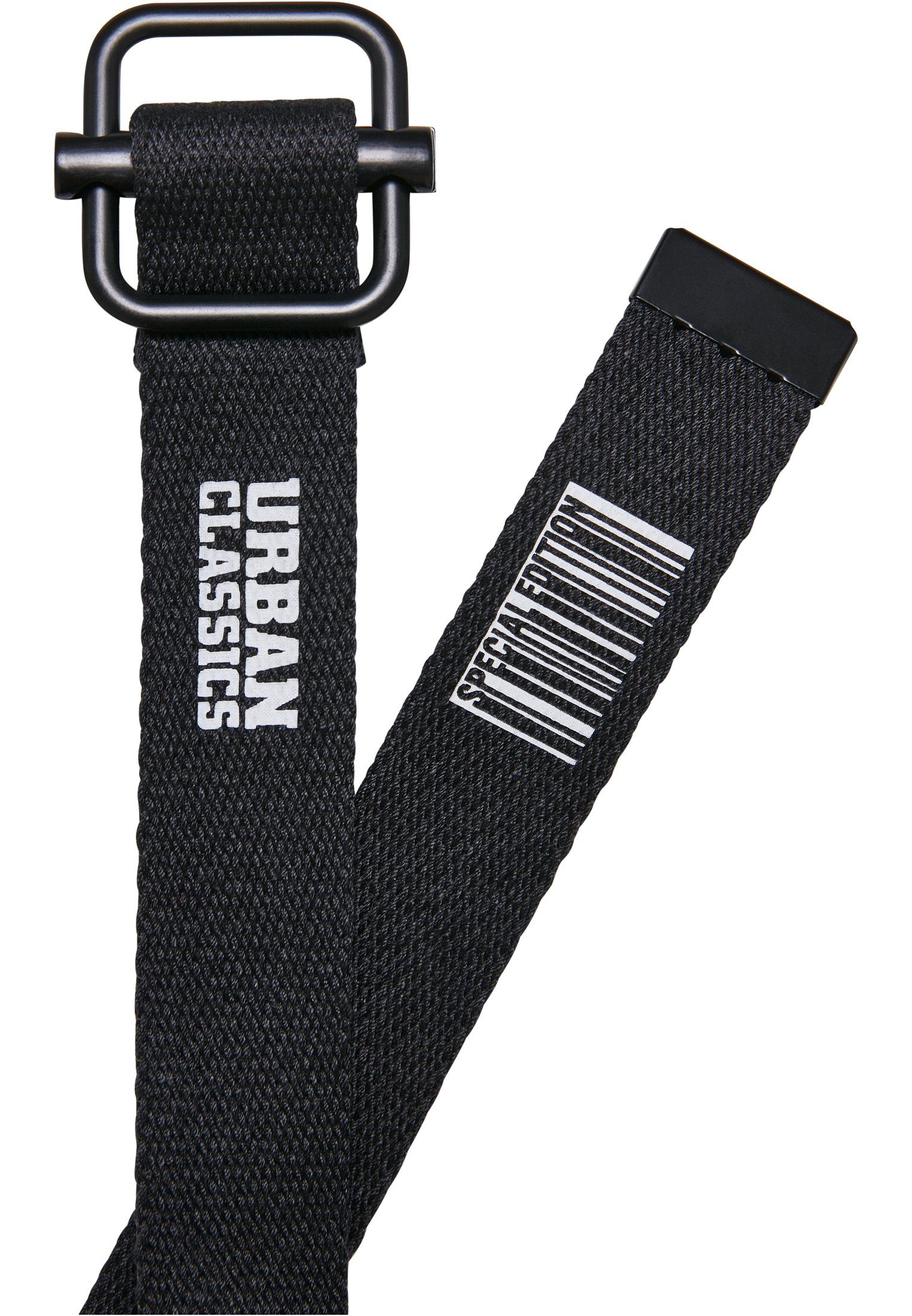 URBAN CLASSICS Industrial Accessoires 2-Pack Kids Belt black-green Canvas Hüftgürtel