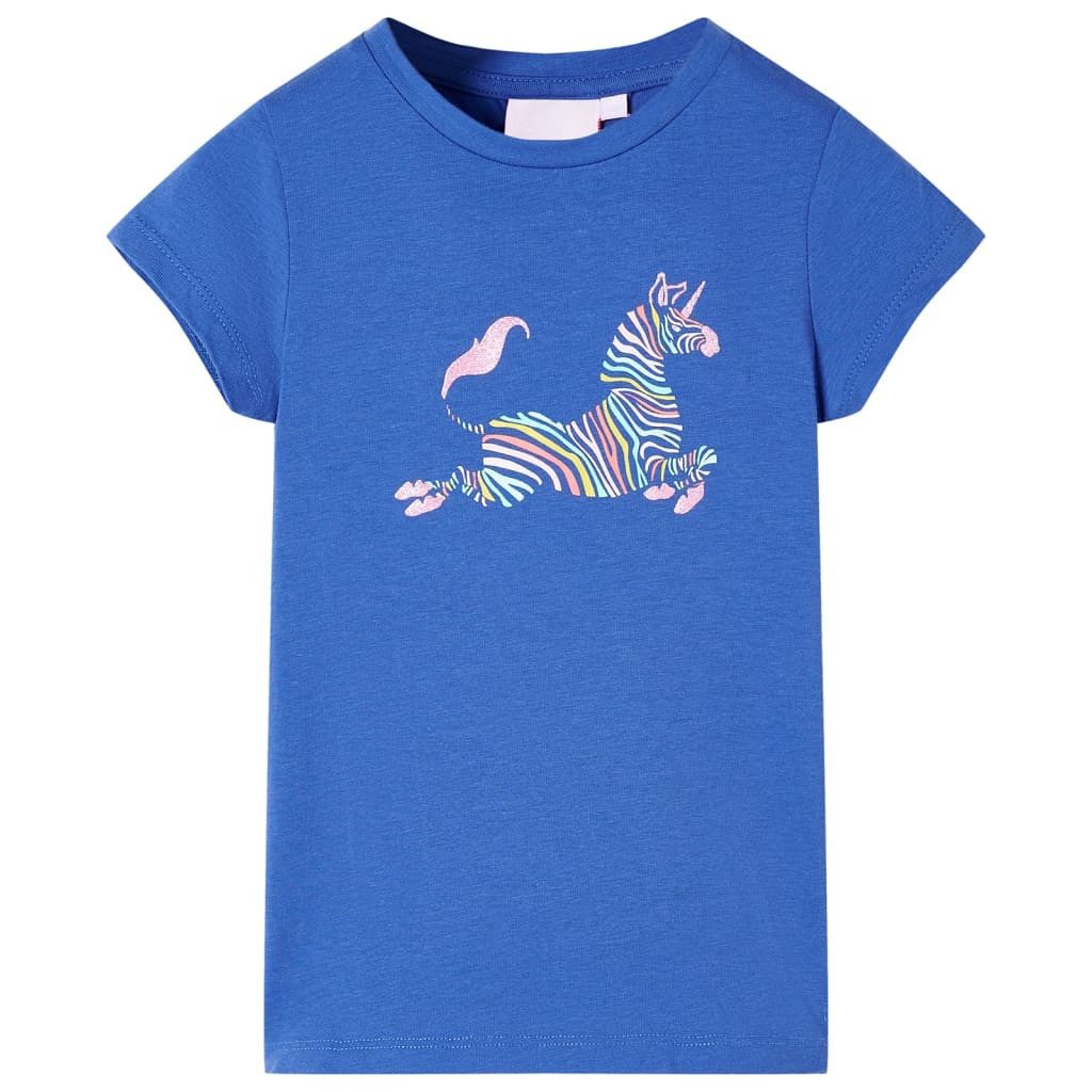 T-Shirt Kinder-T-Shirt Kobaltblau 116
