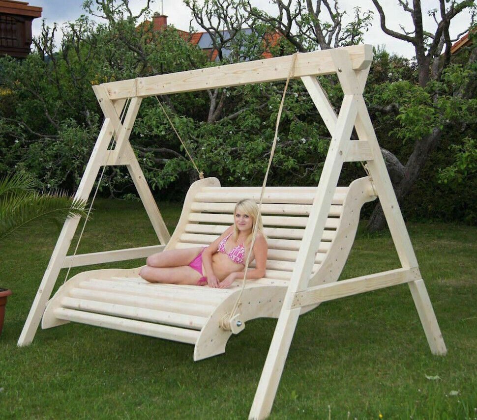 DEKO VERTRIEB BAYERN GartenloungeSet Luxus Premium Hollywoodschaukel
