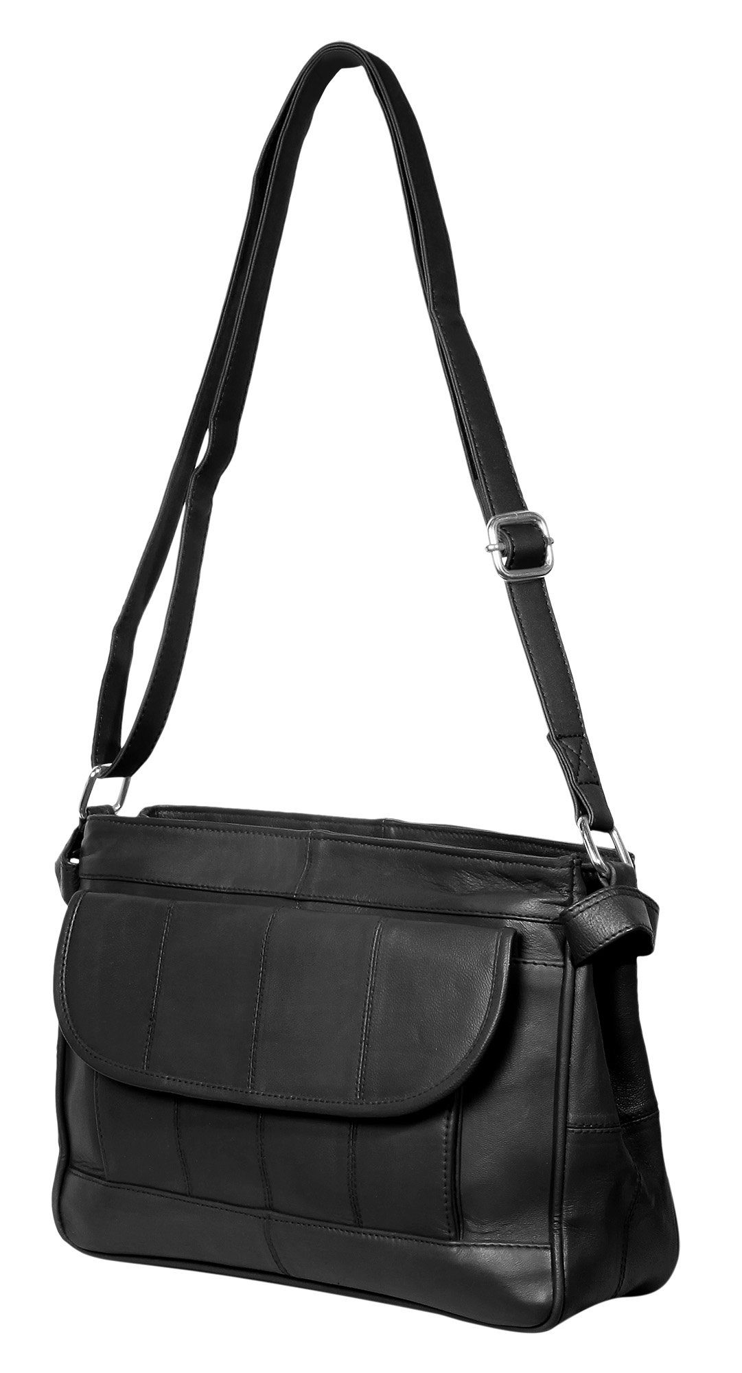 Leonardo Verrelli Umhängetasche Silvi Damen Tasche Ledertasche aus Echtleder