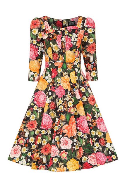 Hearts & Roses London A-Linien-Kleid Cassidy Floral Swing Dress Retro Vinta günstig online kaufen