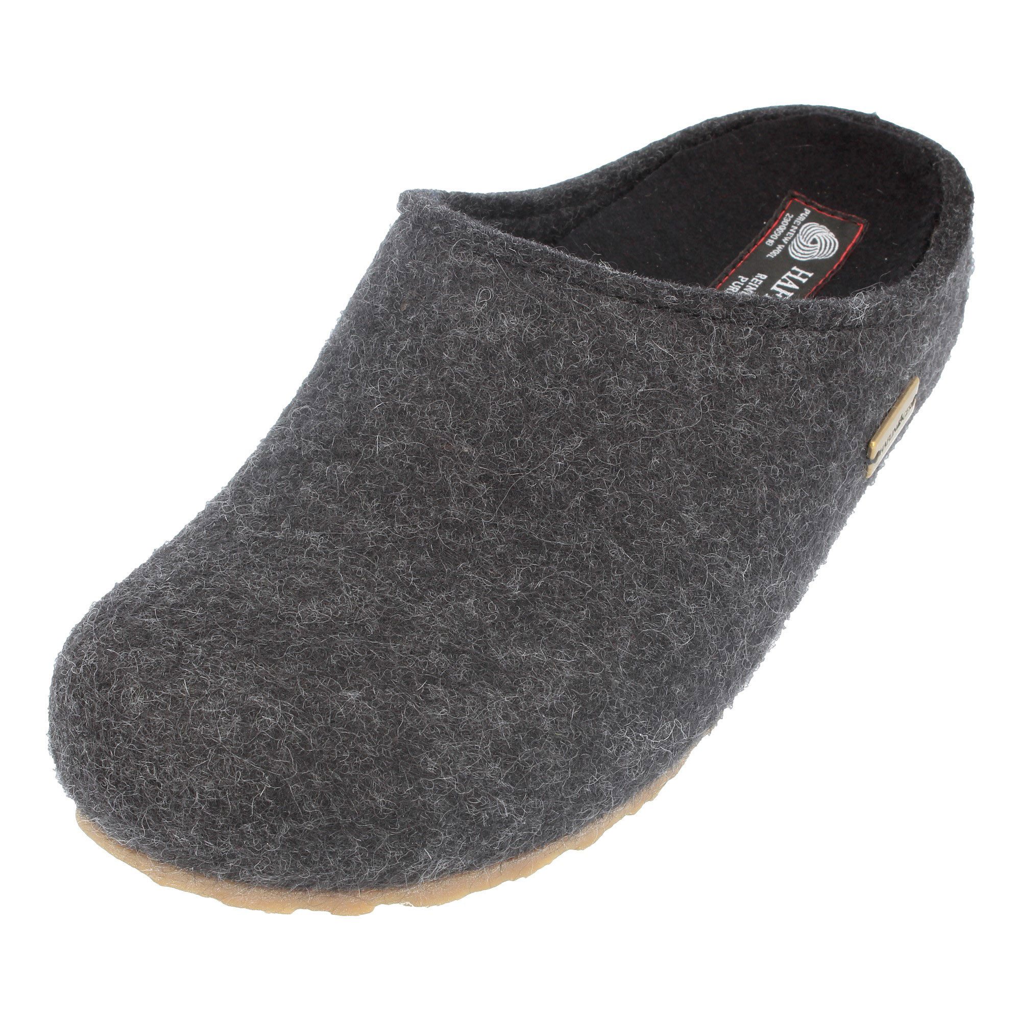 Haflinger Haflinger Michl Filzclog aus reinem Wollfilz mit Wechselfussbett Hausschuh