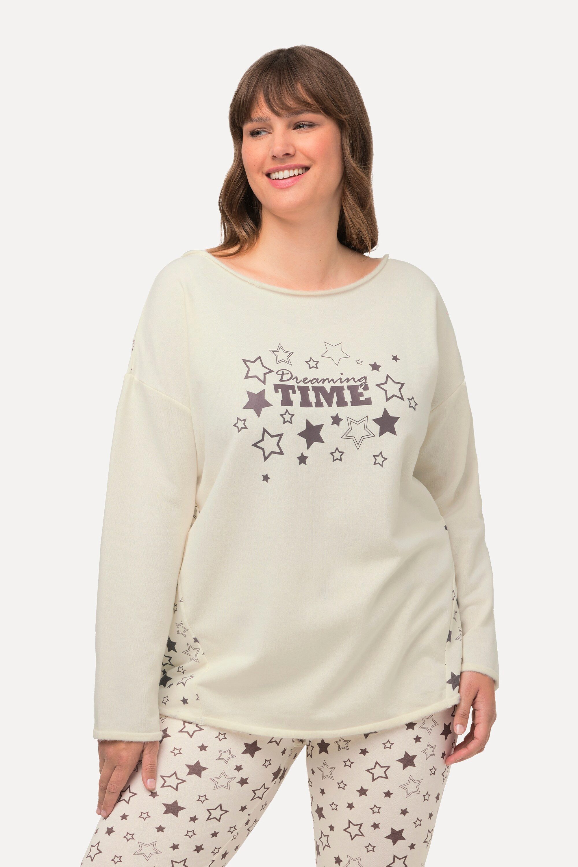 Sweatshirt Loungewear-Sweater Oversized Rundhals Langarm