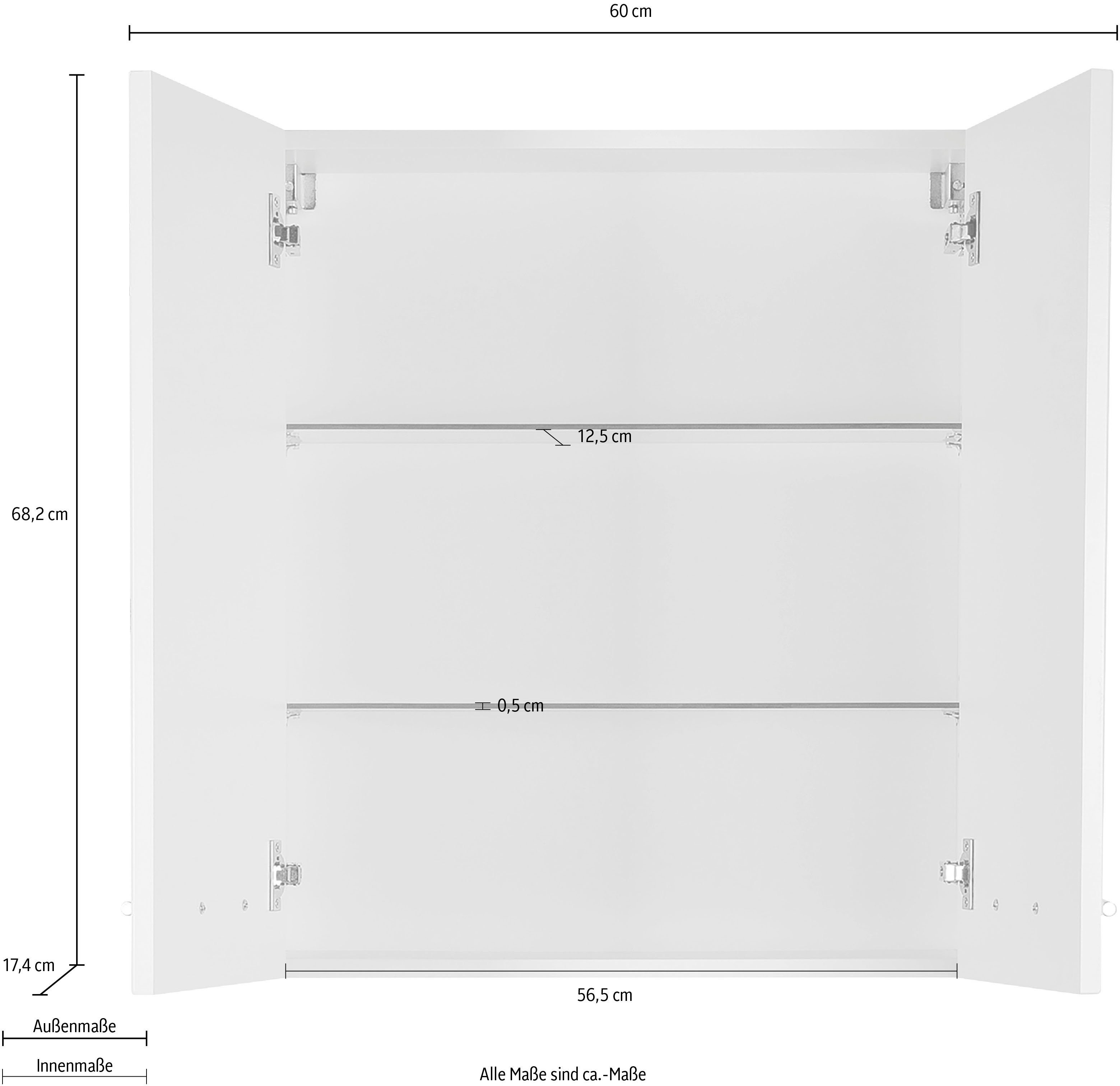 60 3040, | Hängeschrank anthrazit MARLIN cm Breite anthrazit