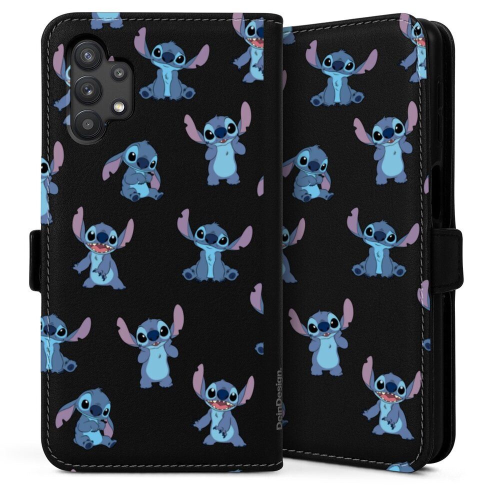 DeinDesign Handyhülle Lilo & Stitch Offizielles Lizenzprodukt Disney, Samsung Galaxy A32 5G Hülle Flip Case Klapphülle Handytasche Leder