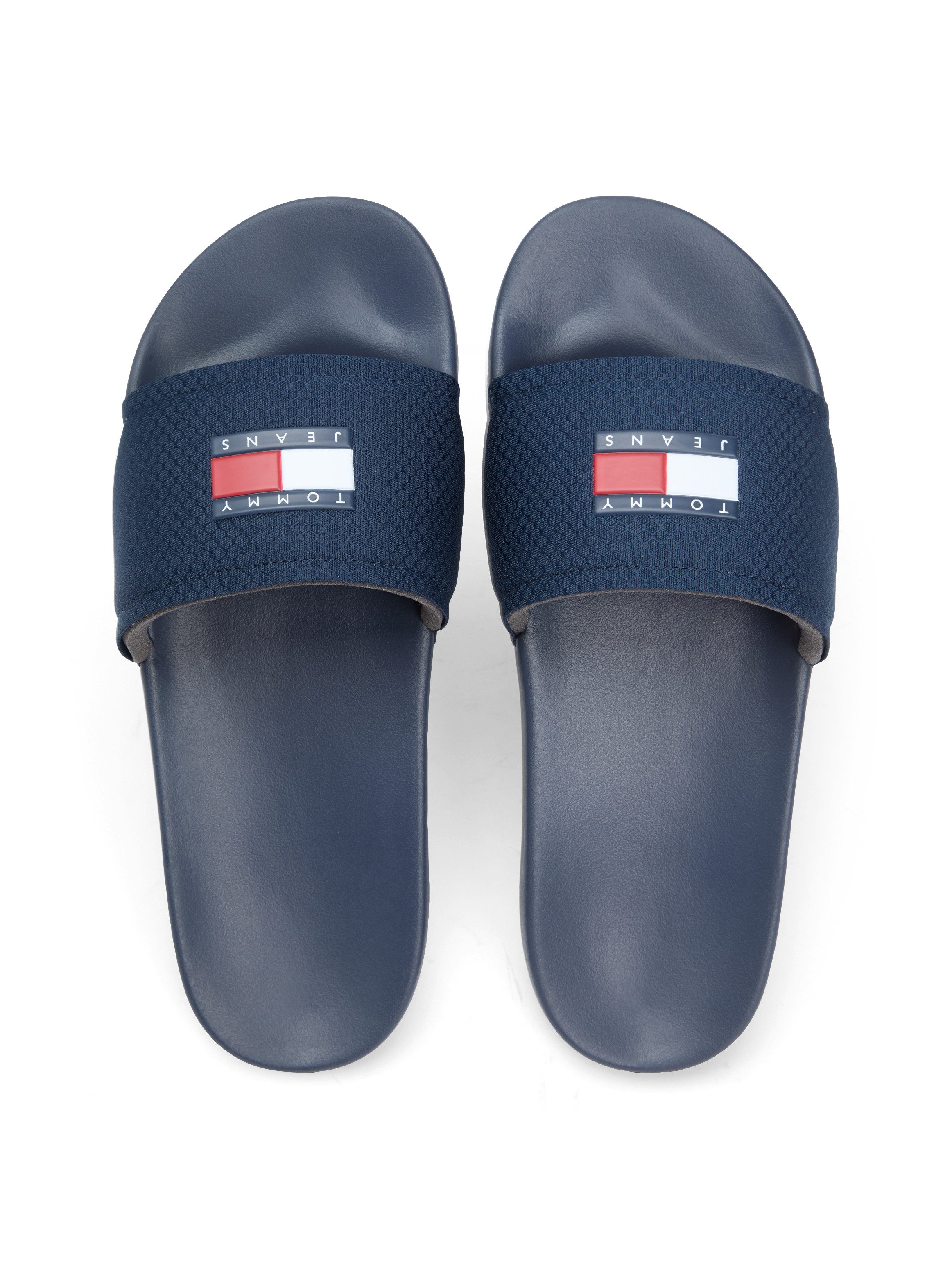 Tommy Jeans TJM POOL SLIDE Pantolette, Sommerschuh, Badeschuh, Hausschuh mit Logoschriftzug