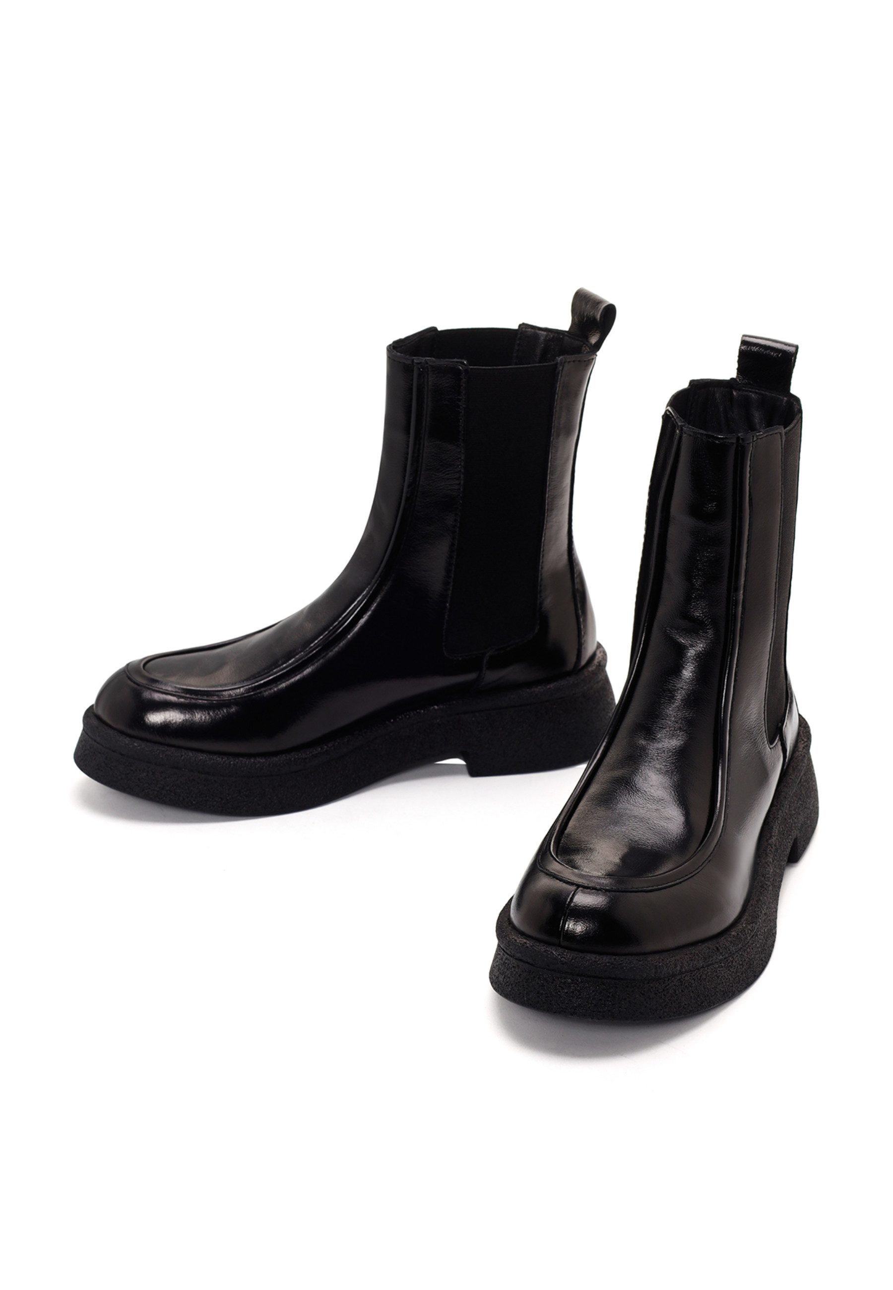 Derimod Chelsea-Stiefel aus Lackleder Chelseaboots