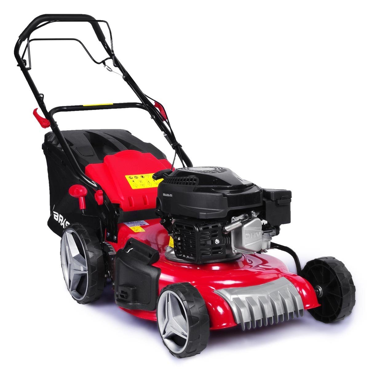 BRAST Benzinrasenmäher 4,76PS RED LINE mit Antrieb, 46 cm Schnittbreite