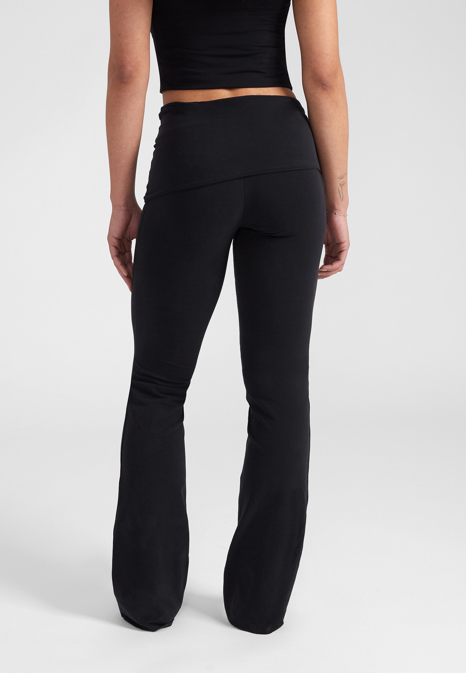 Style Republic Yogahose Freizeithose mit Foldover-Bund