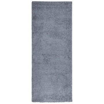 Teppich Teppich Shaggy Hochflor Modern Blau 80x200 cm, vidaXL, Rechteckig