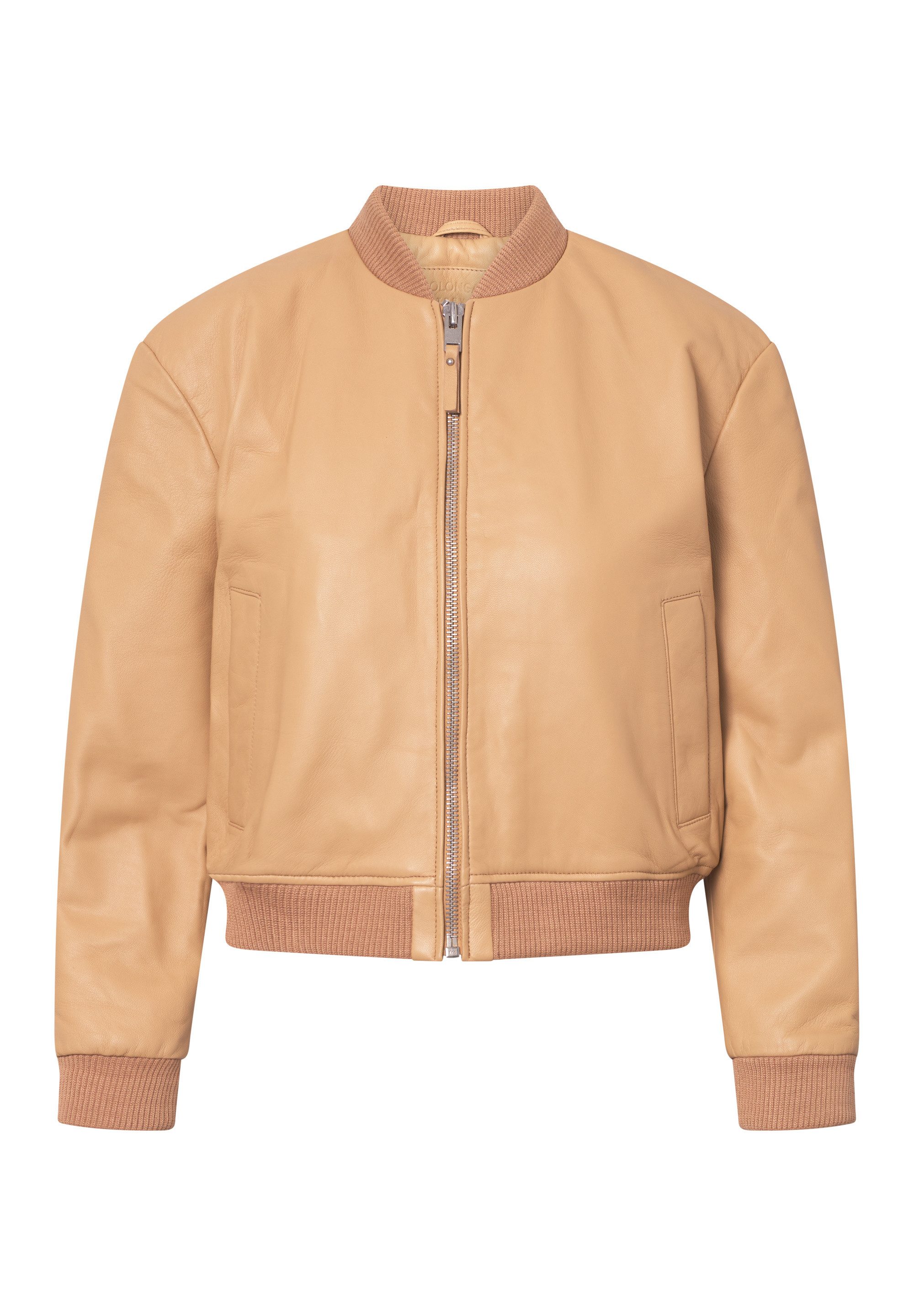 Bolongaro Trevor Lederjacke MINIMAL BOMBER Gerippter günstig online kaufen