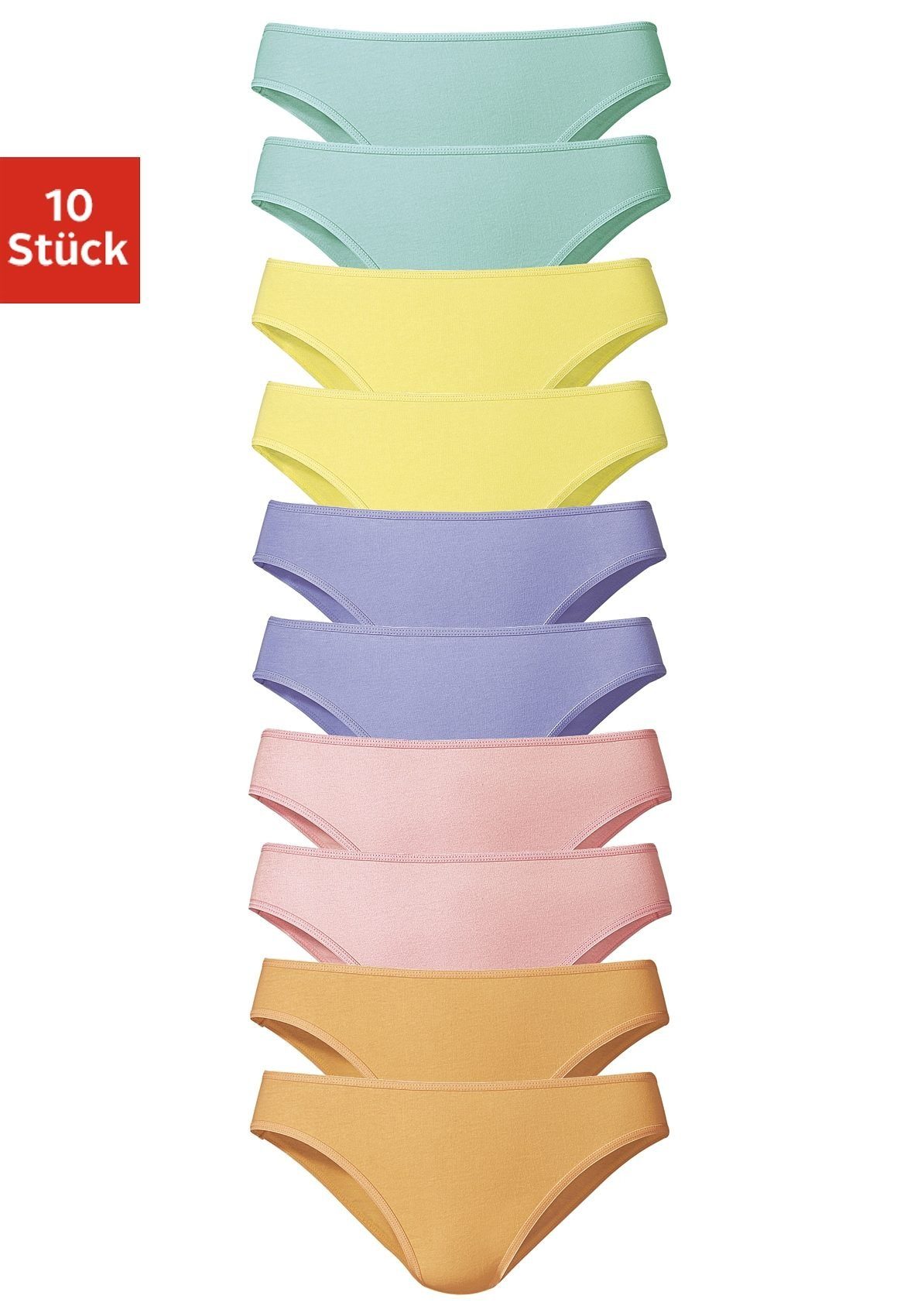 passend Slip schöner Tag 10-St) Farben tollen für jeden Vivance (Packung, Basicartikel - in