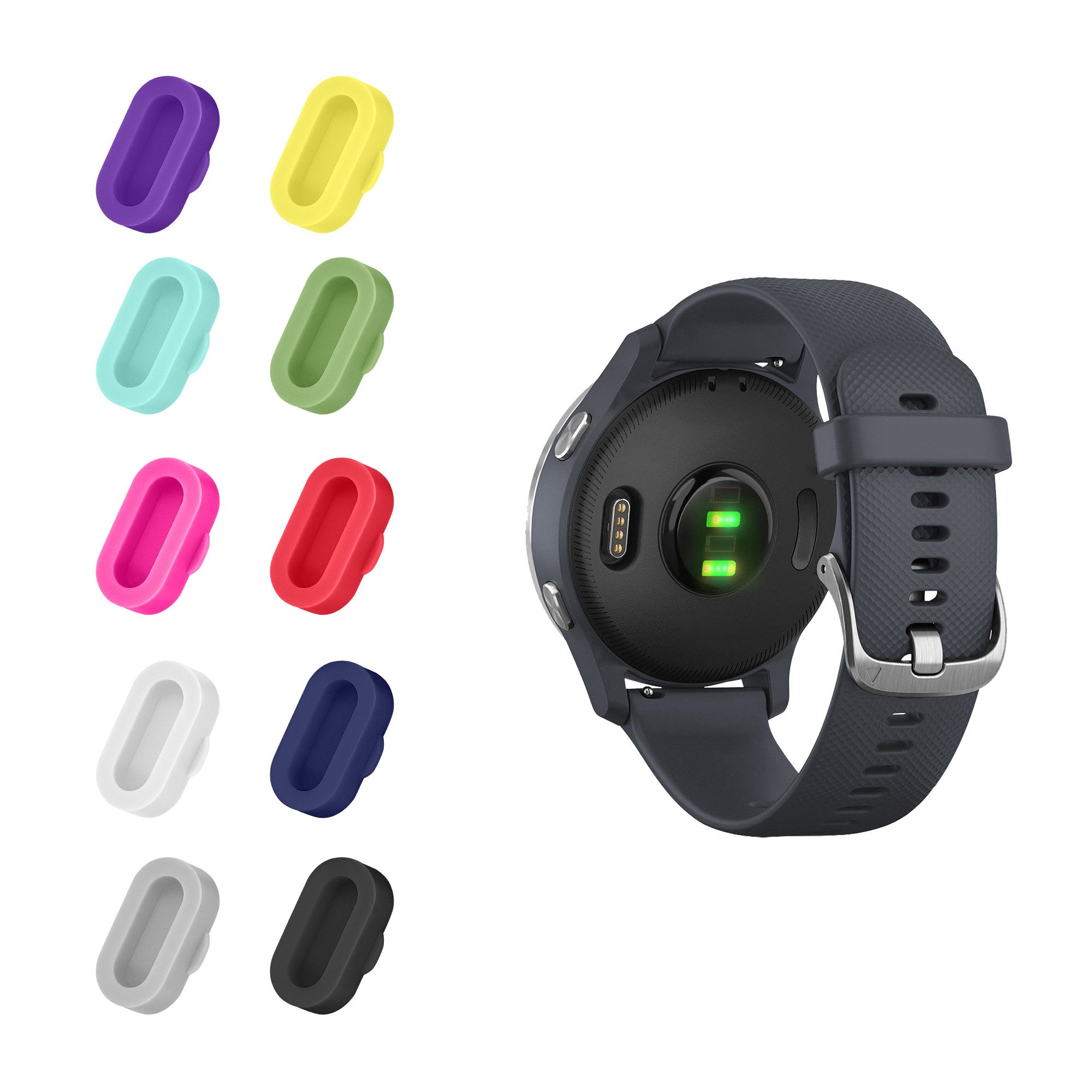 kwmobile 10x Staubschutz kompatibel mit Garmin Venu / Forerunner / Smartwatch