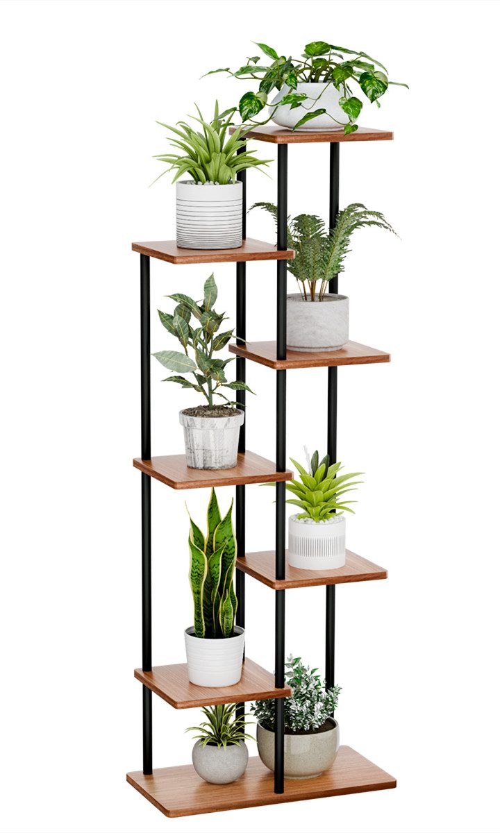 Simloveve Blumenständer (7 Etagen Pflanzentreppe, Pflanzenregal günstig online kaufen