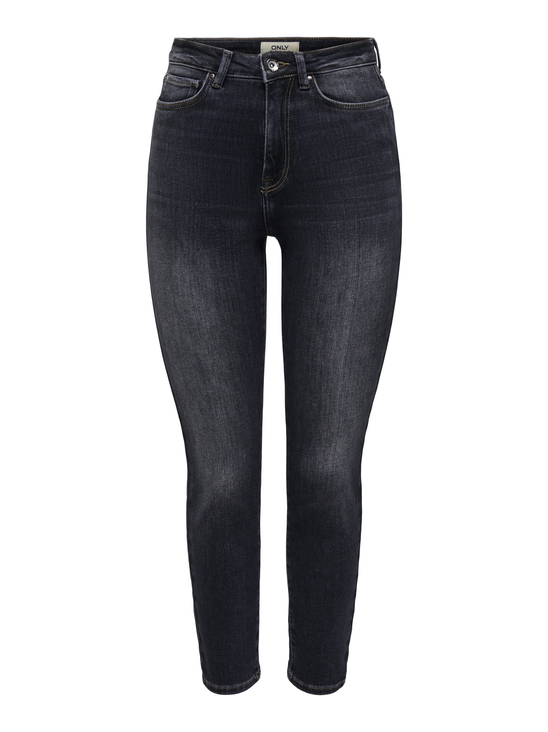 Chinos ONLEMILY ICON HW STR ANK DNM CRO304, Washed Black