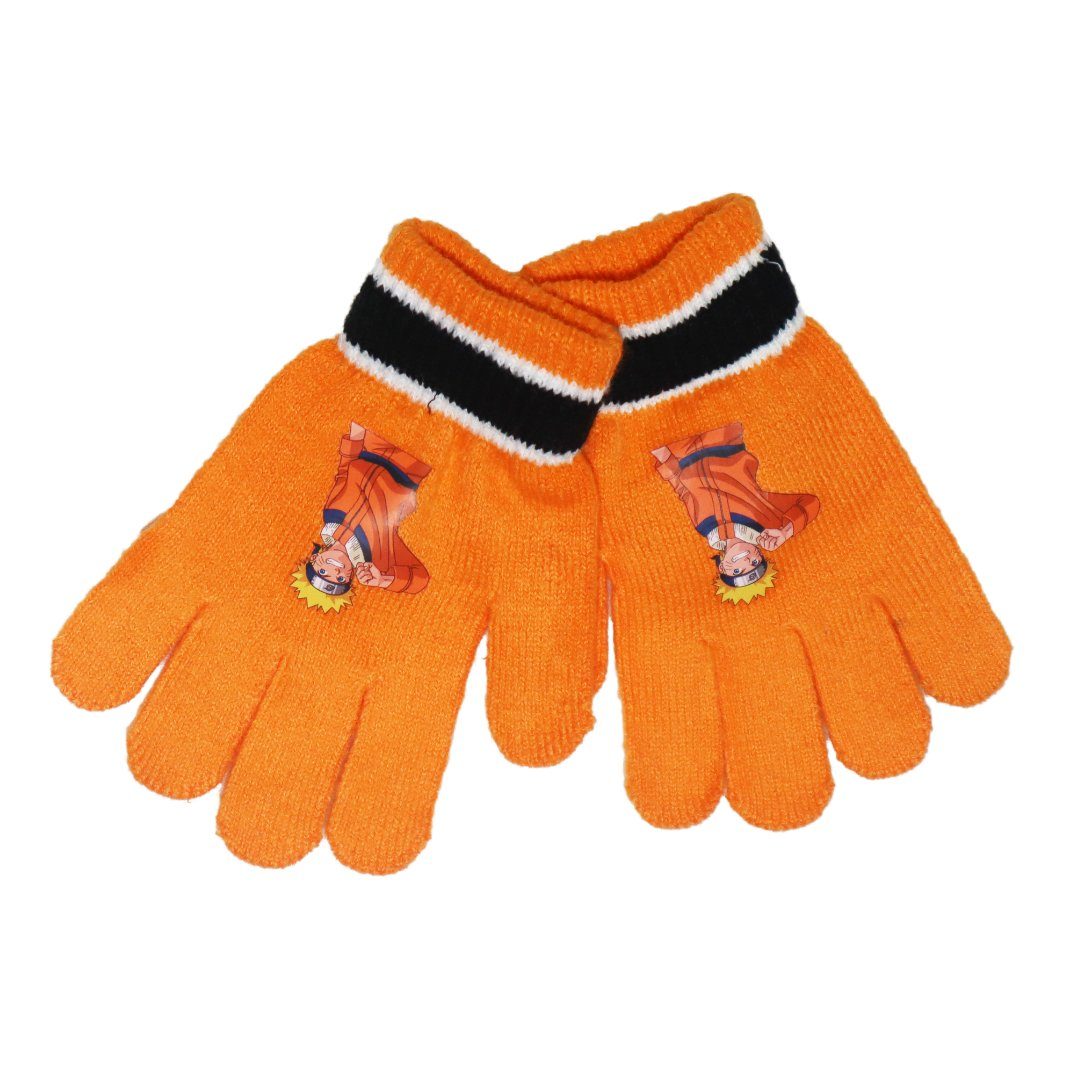 Naruto Fleecemütze Anime Naruto Shippuden Jungen Wintermütze Mütze plus Handschuhe Gr. 54/56