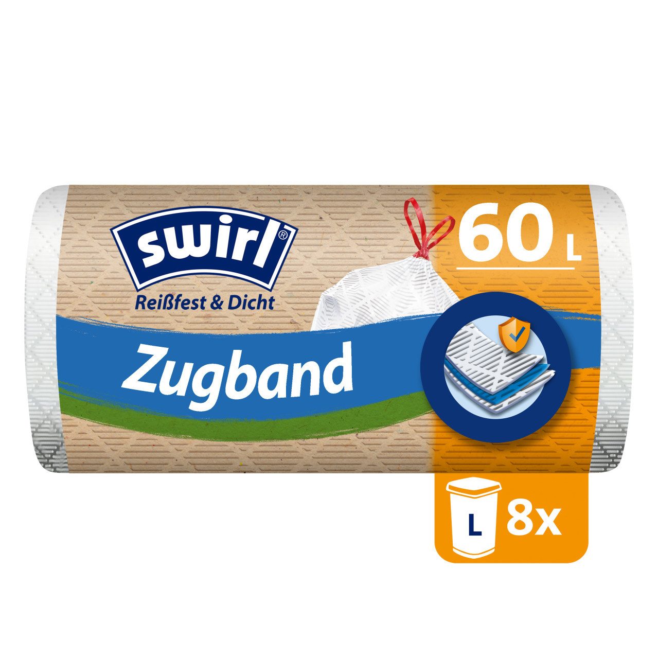 Müllbeutel Swirl Zugband-Müllbeutel 60 L